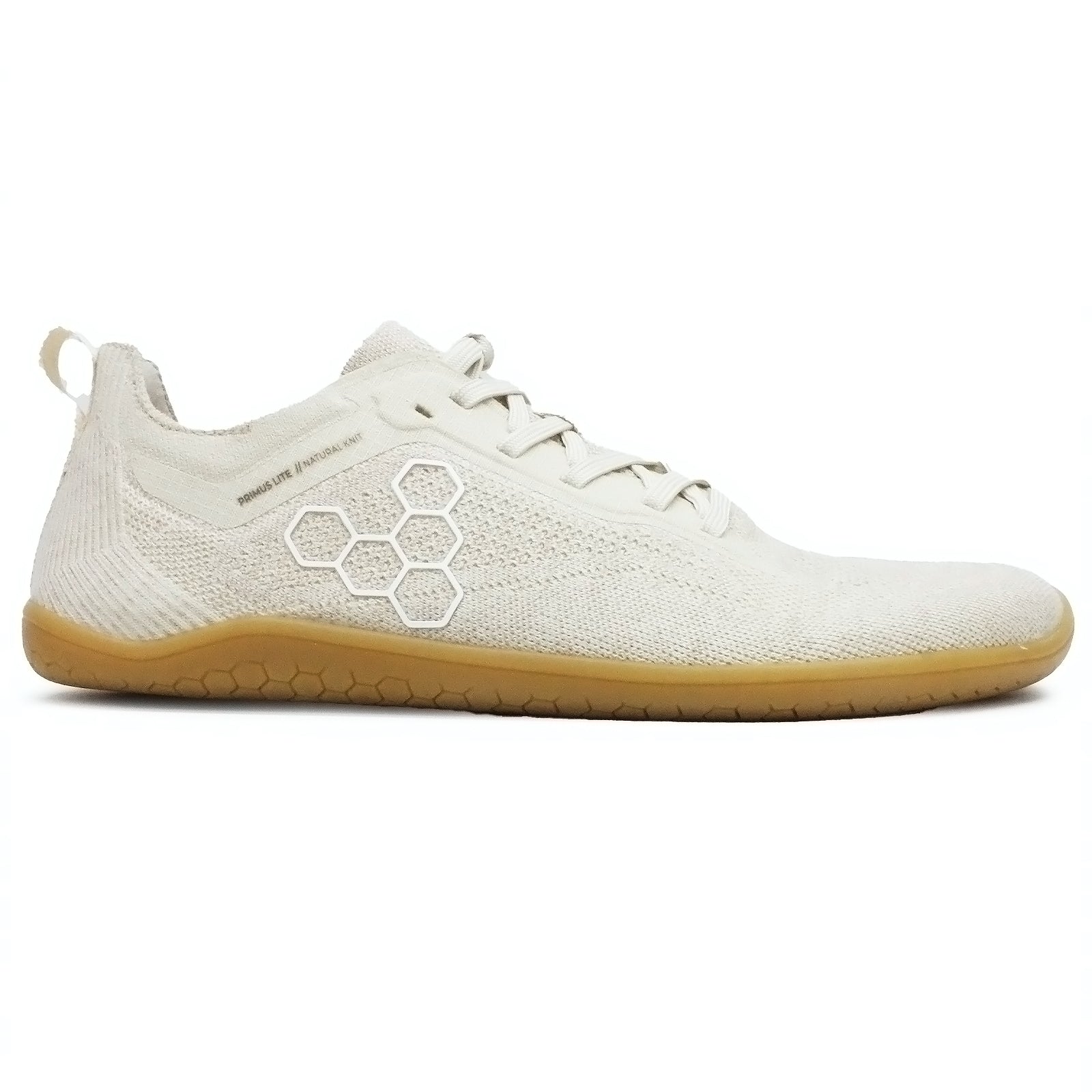 Vivobarefoot Primus Lite Knit Natural Textile Mens Trainers#color_coconut