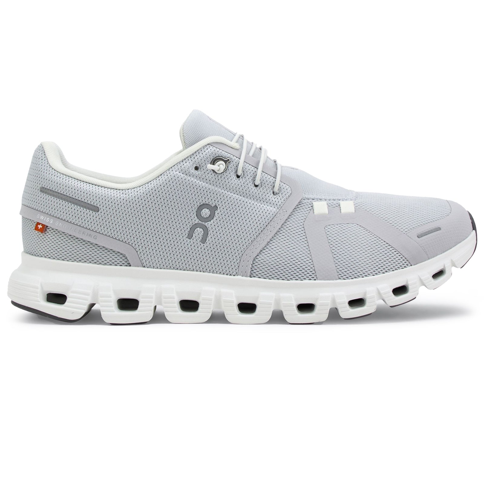 On Cloud 6 Polyester Mens Trainers#color_glacier white