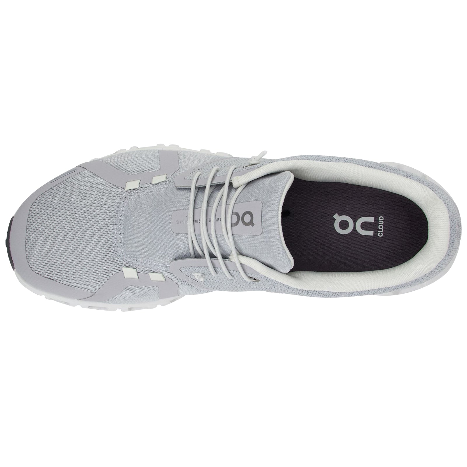 On Cloud 6 Polyester Mens Trainers#color_glacier white