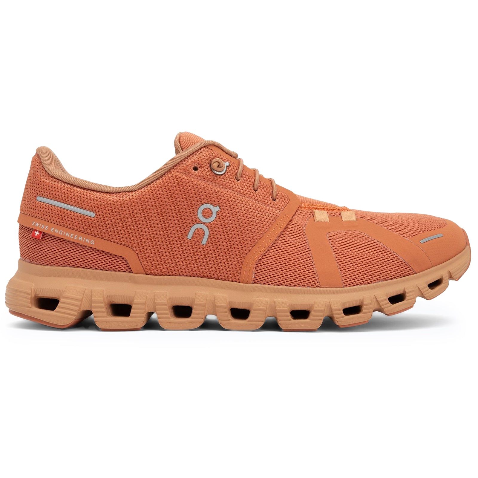 On Cloud 6 Polyester Mens Trainers#color_canyon sandstone