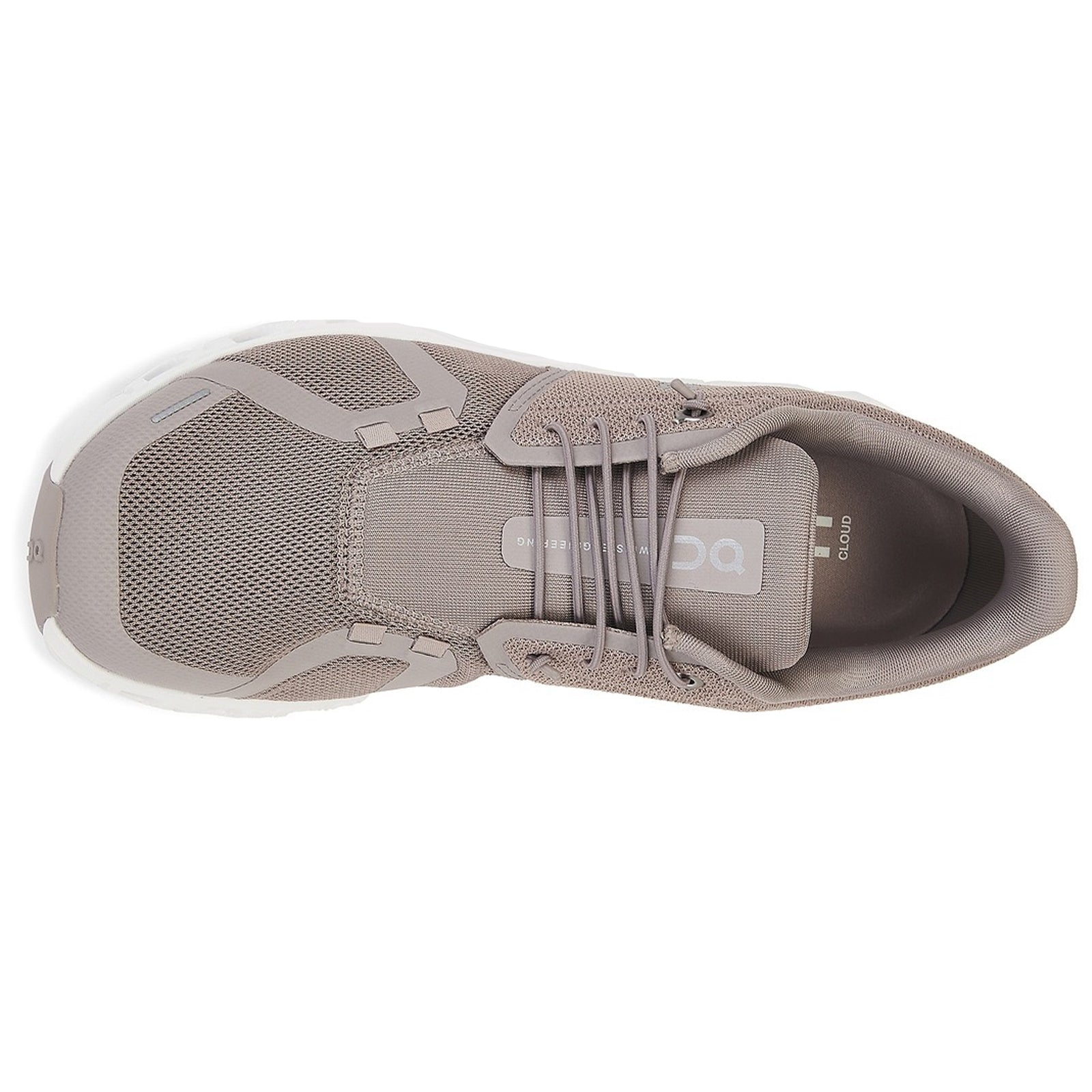 On Cloud 6 Polyester Mens Trainers#color_fog white