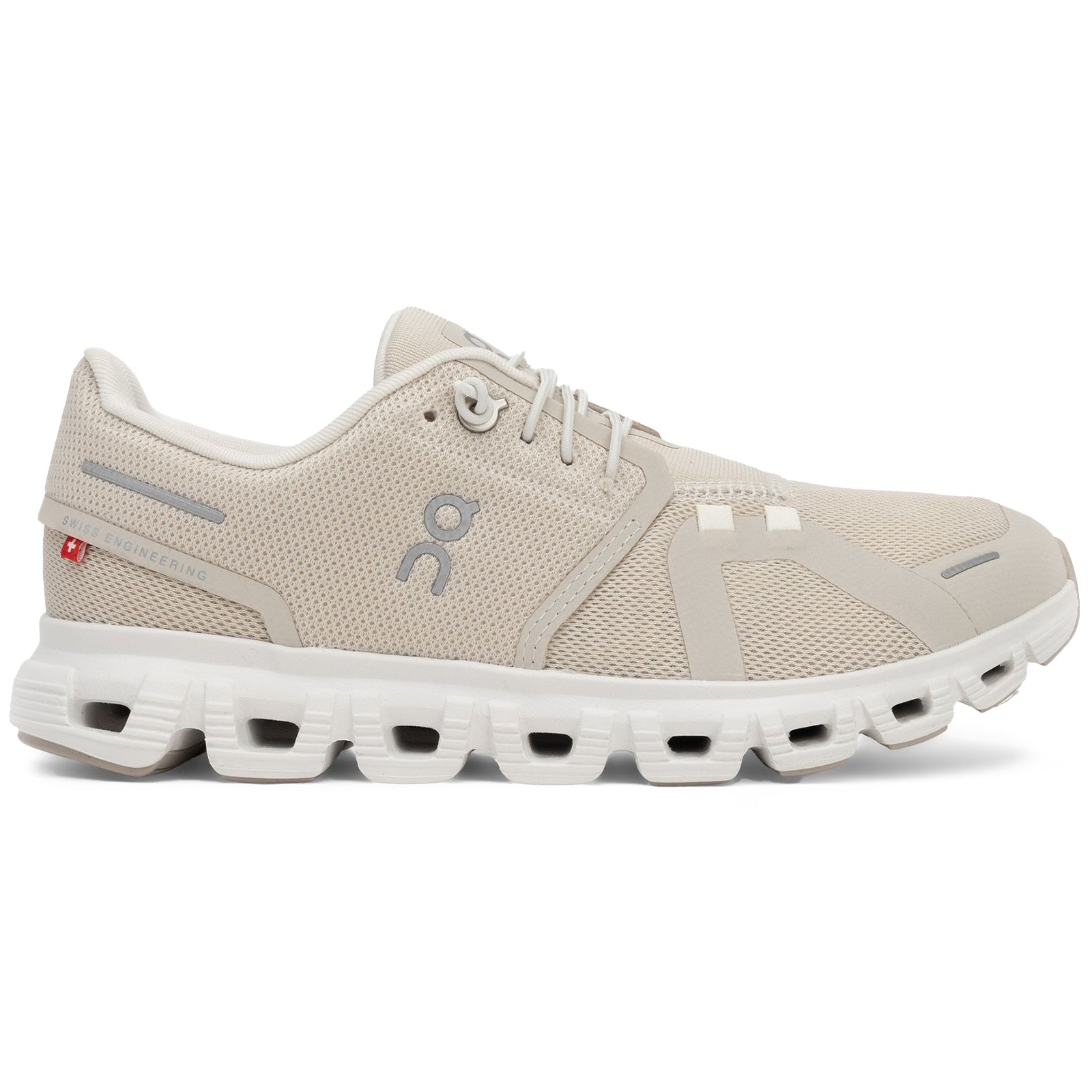 On Cloud Polyester Women's Pearl White Running Trainers