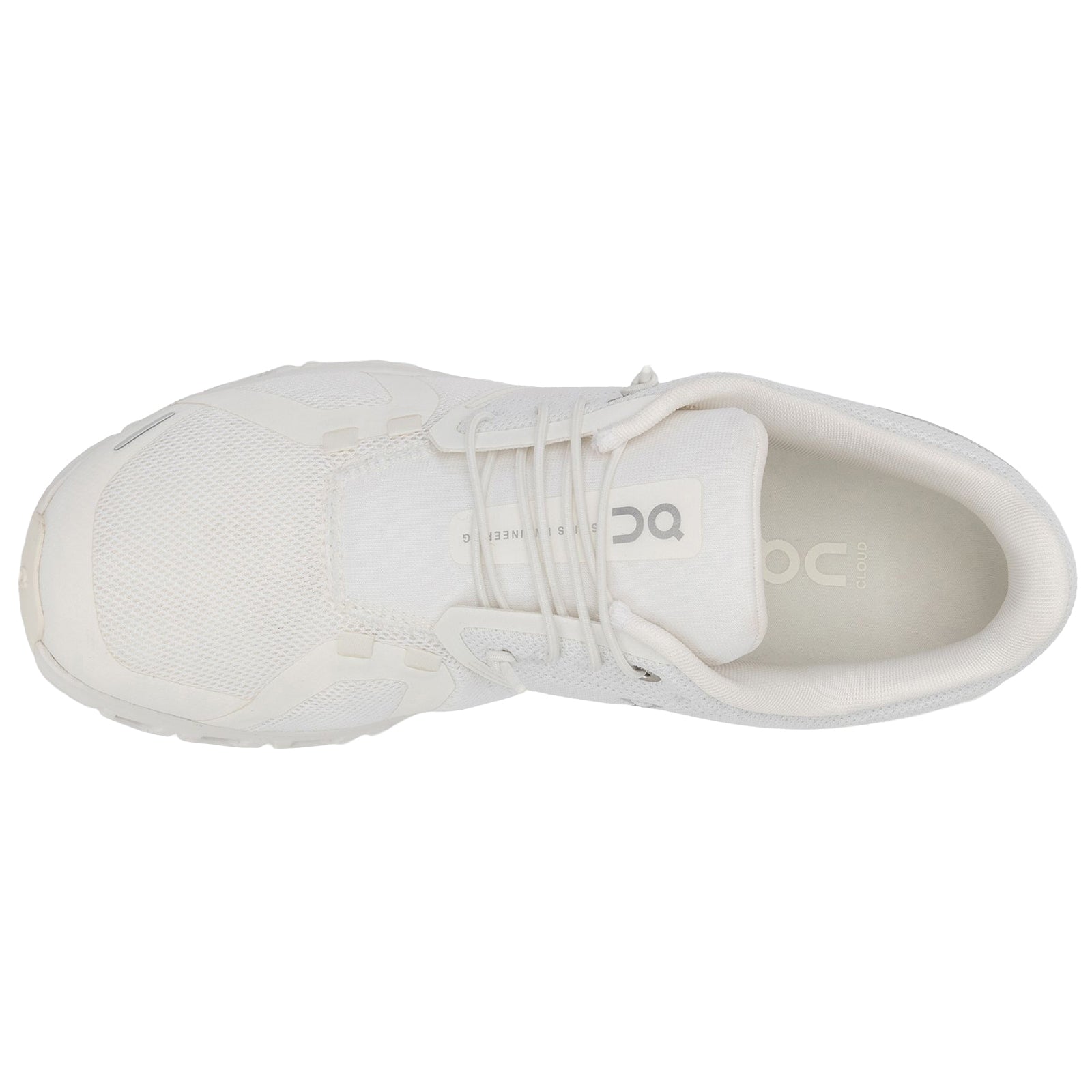 On Cloud 6 Polyester Womens Trainers#color_white white