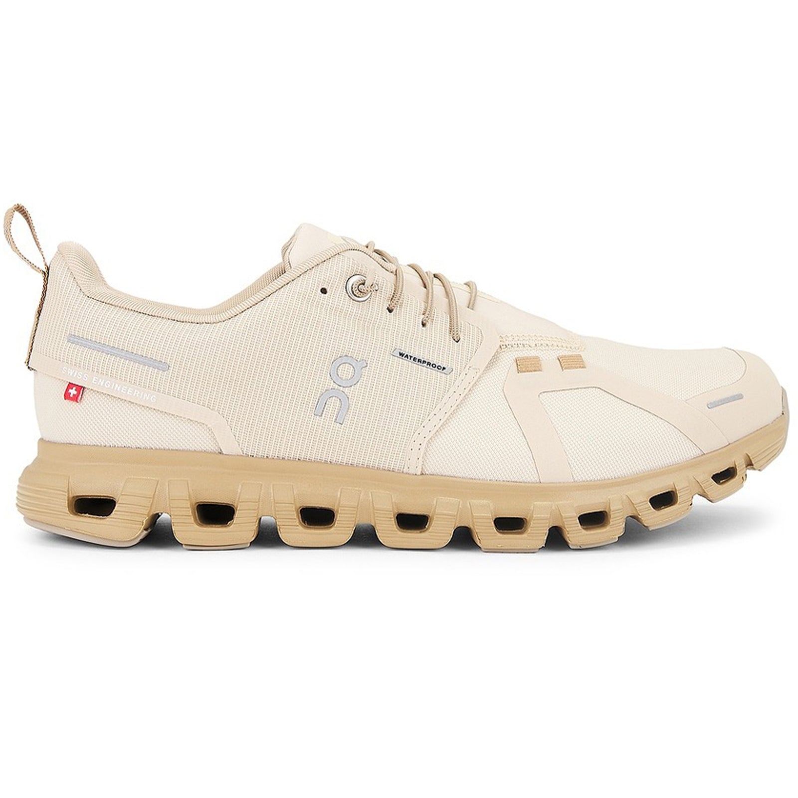 On Cloud 6 WP Polyester Mens Trainers#color_sand dune