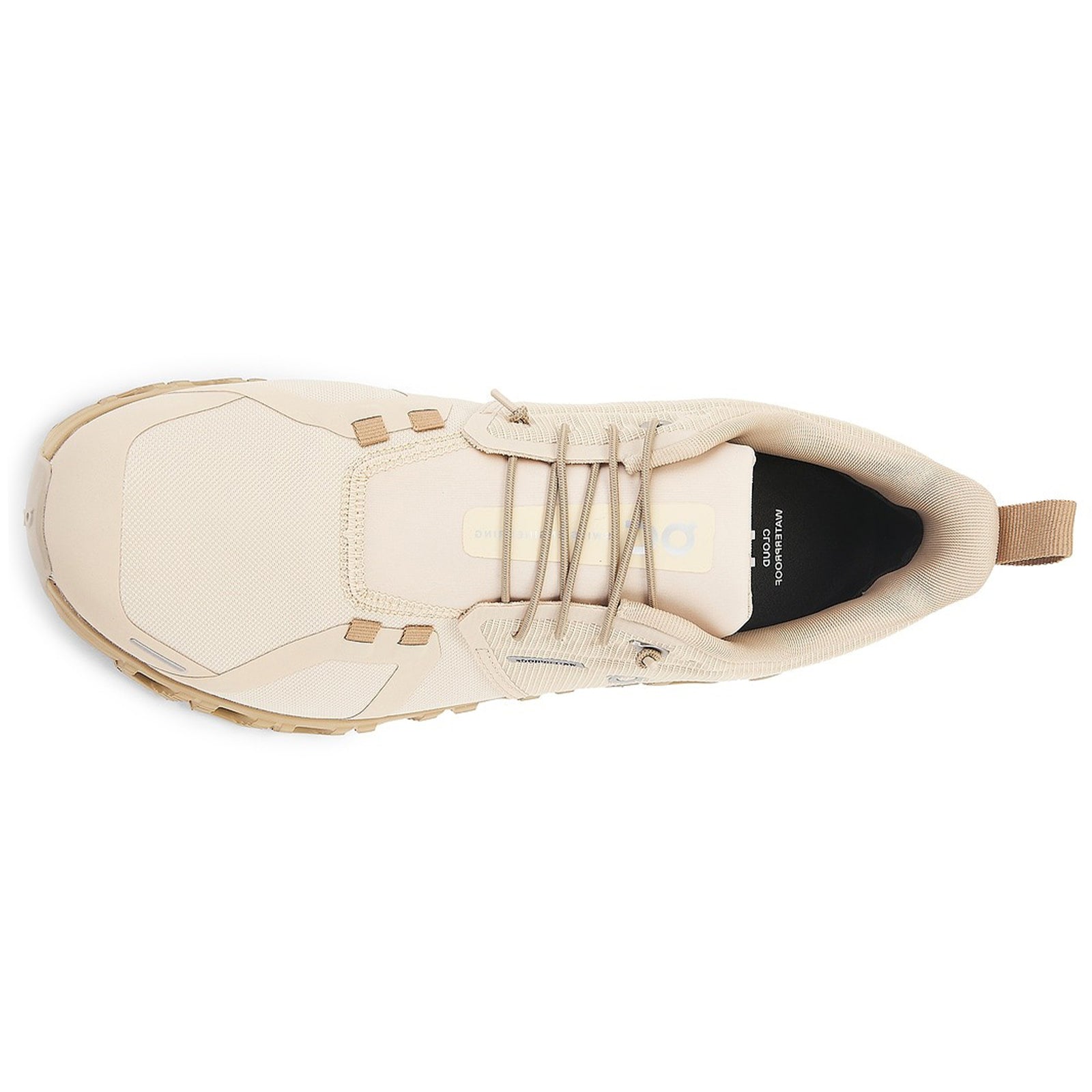 On Cloud 6 WP Polyester Mens Trainers#color_sand dune