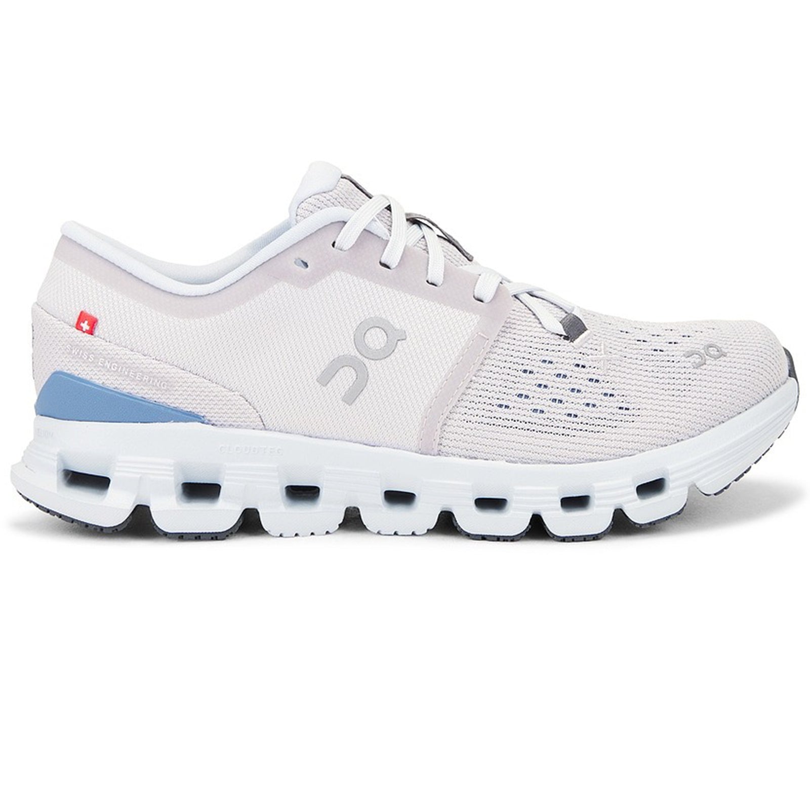 On Cloud X 4 Polyester Womens Trainers#color_silver chambray