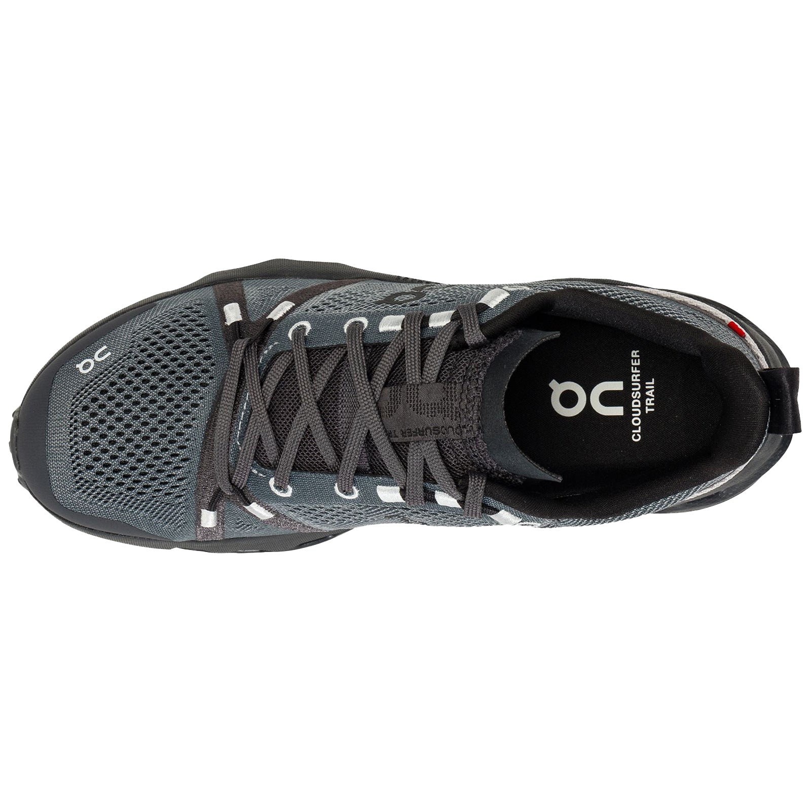 On Cloudsurfer Trail Polyester Womens Trainers#color_eclps black