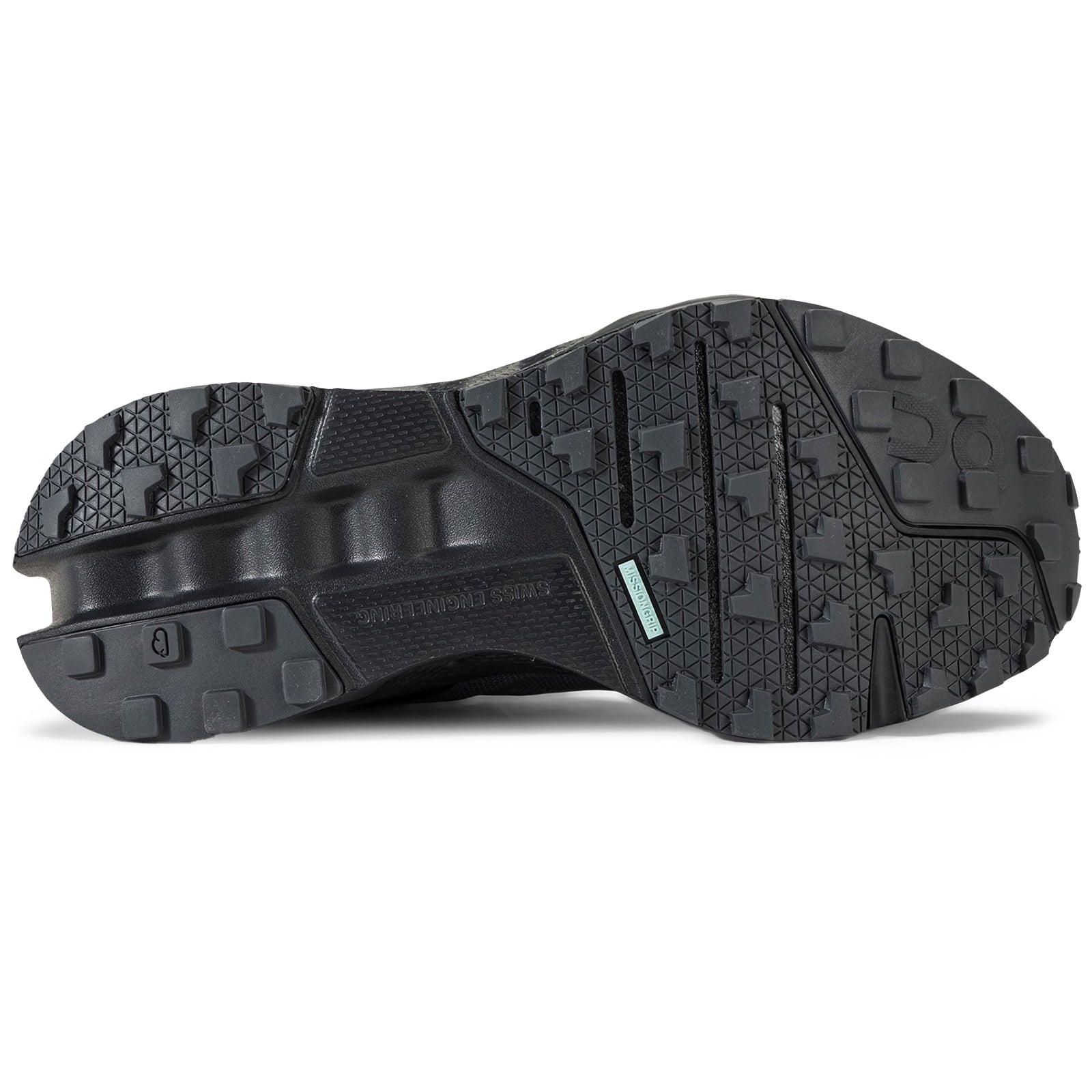 On Cloudsurfer Trail Polyester Womens Trainers#color_eclps black