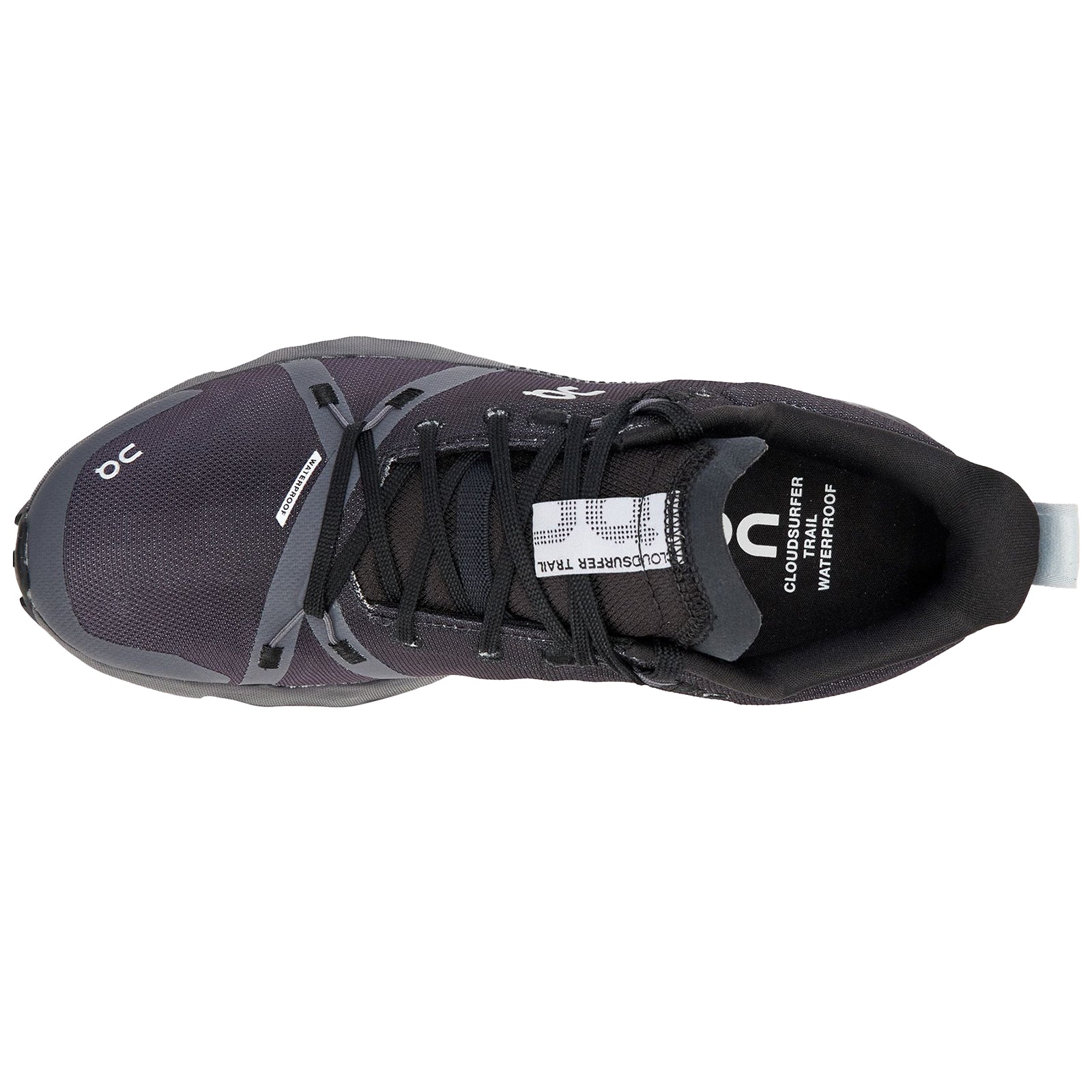On Cloudsurfer Trail WP Polyester Womens Trainers#color_black eclps
