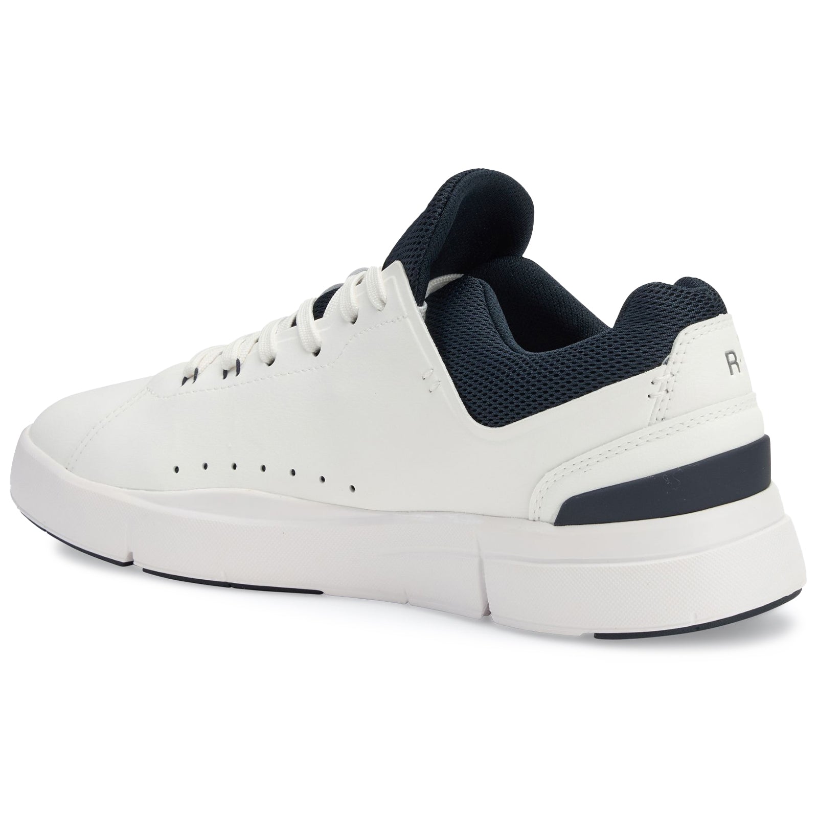On The Roger Advantage Polyurethane Mens Trainers#color_white midnight