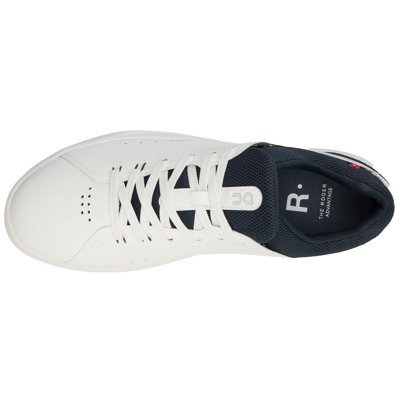 On The Roger Advantage Polyurethane Mens Trainers#color_white midnight