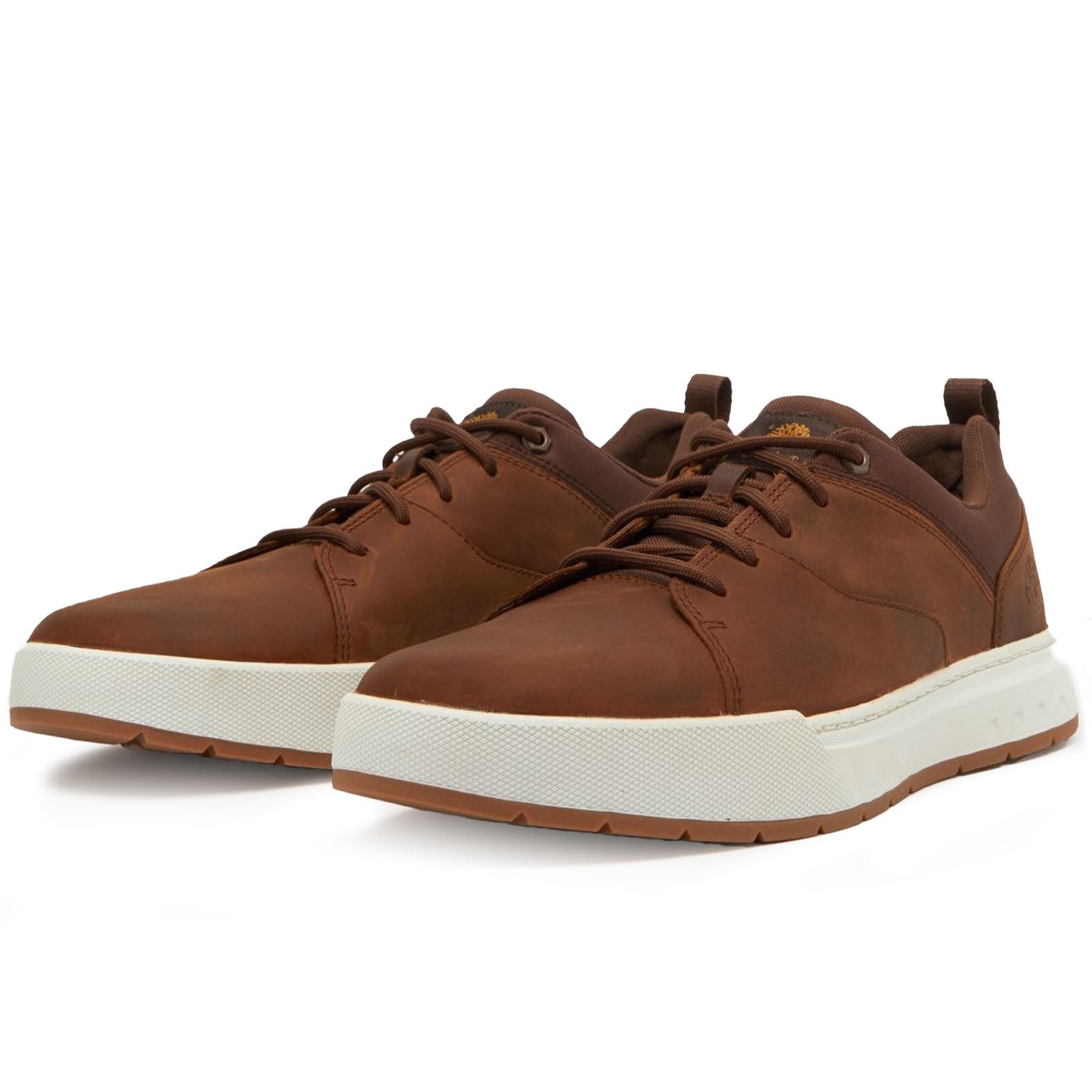 Timberland Maple Grove Leather Mens Trainers#color_brown