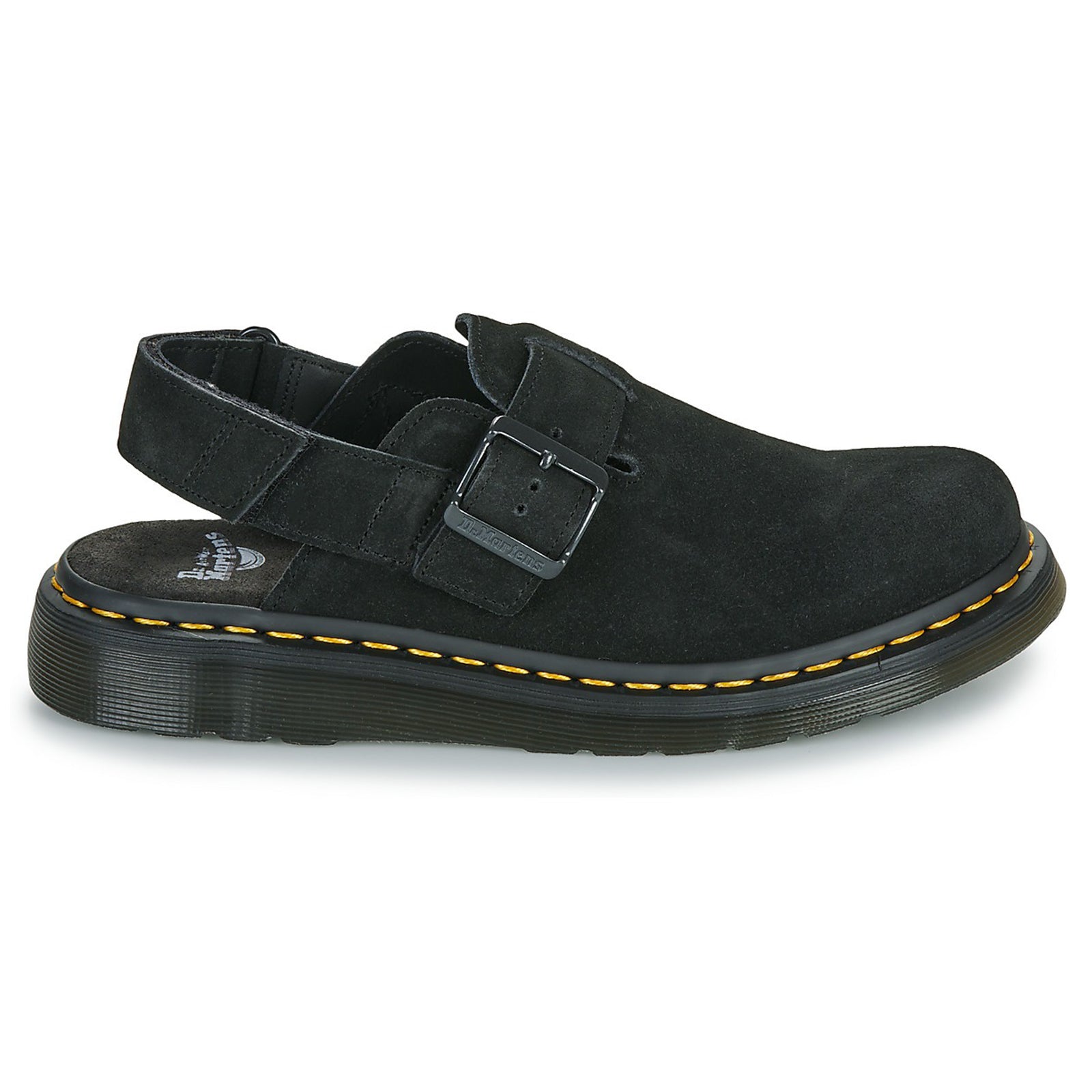 Dr. Martens Jorge II Suede Unisex Sandals#color_black