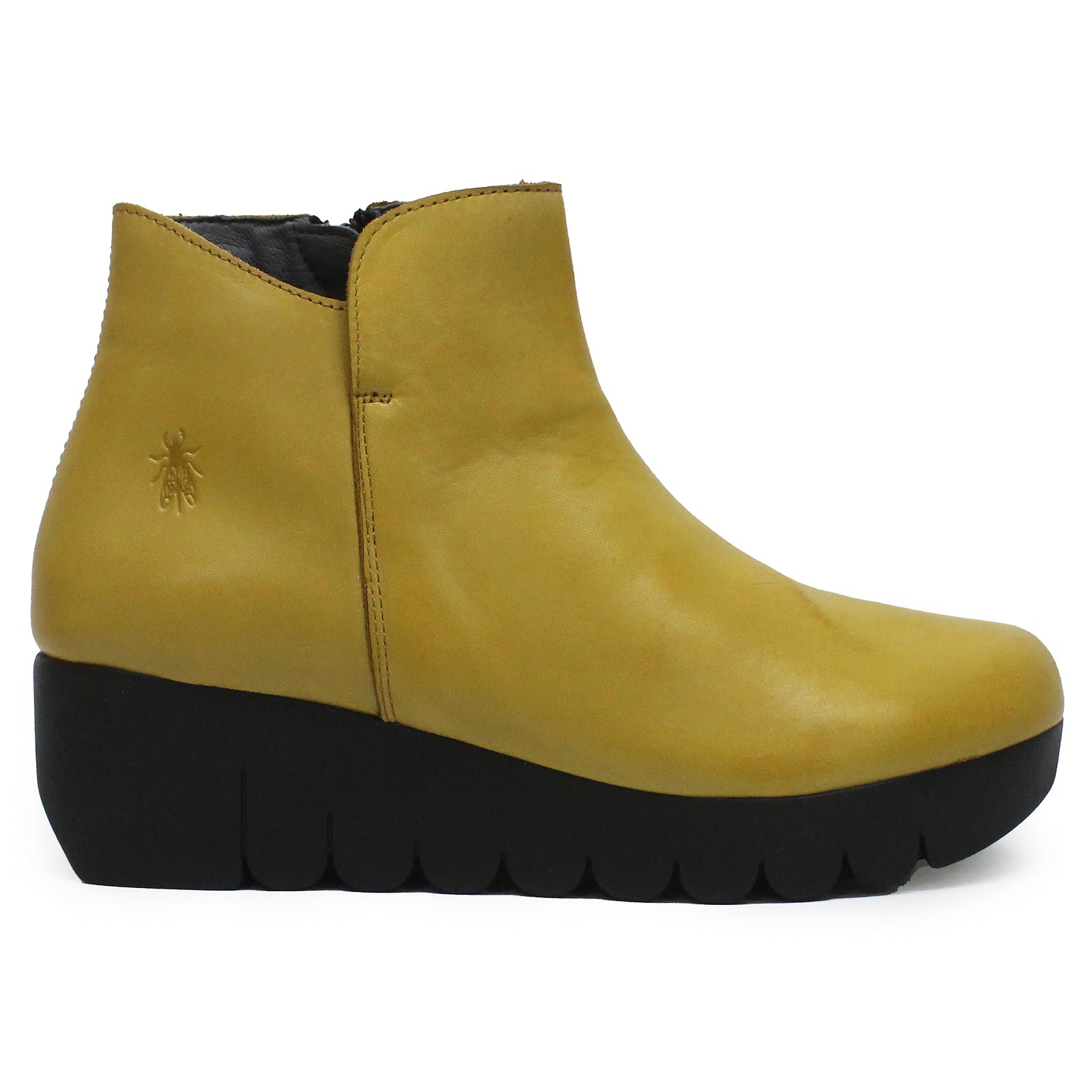 Fly London VANG364FLY Burn Leather Womens Boots#color_mustard
