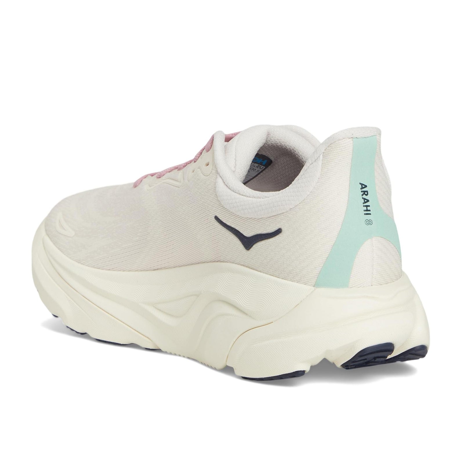 Hoka Arahi 8 Textile Synthetic Womens Trainers#color_rose cream alabaster