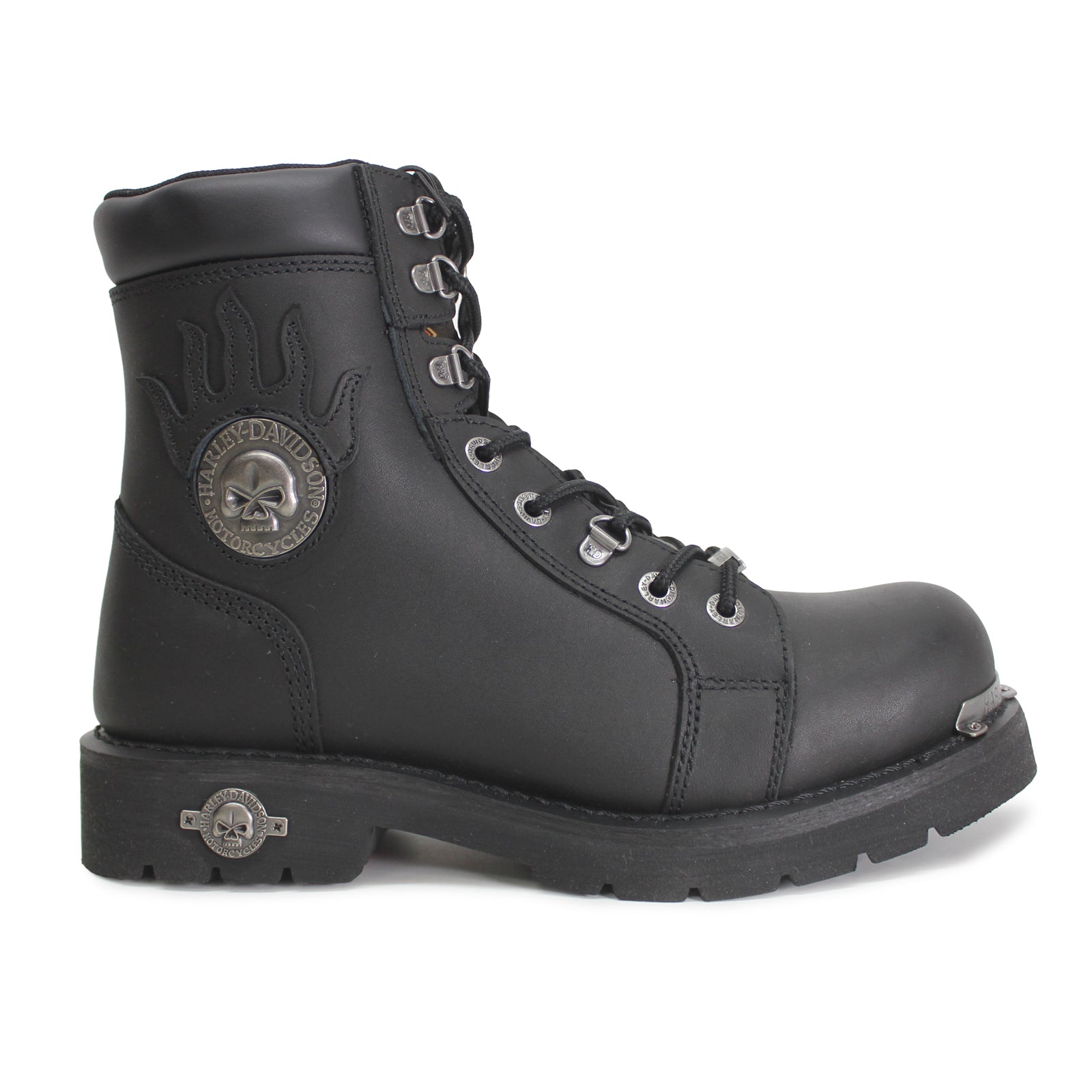 Harley Davidson Diversion Full grain leather Mens Boots#color_black