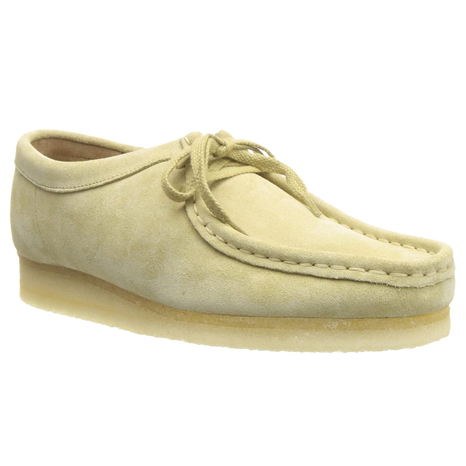 Clarks Originals Wallabee Suede Womens Shoes#color_maple
