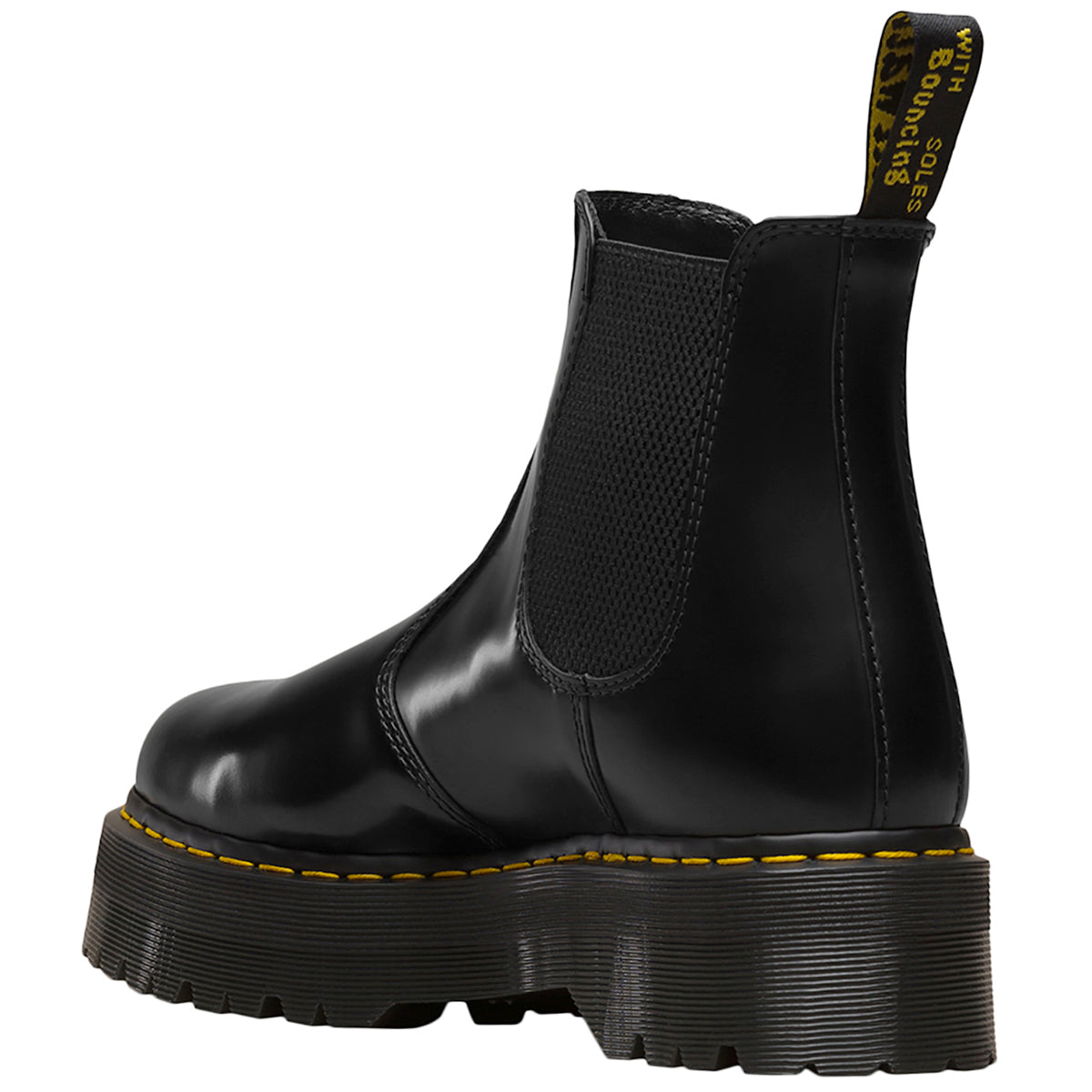 Dr. Martens 2976 Quad Polished Smooth Unisex Boots#color_black