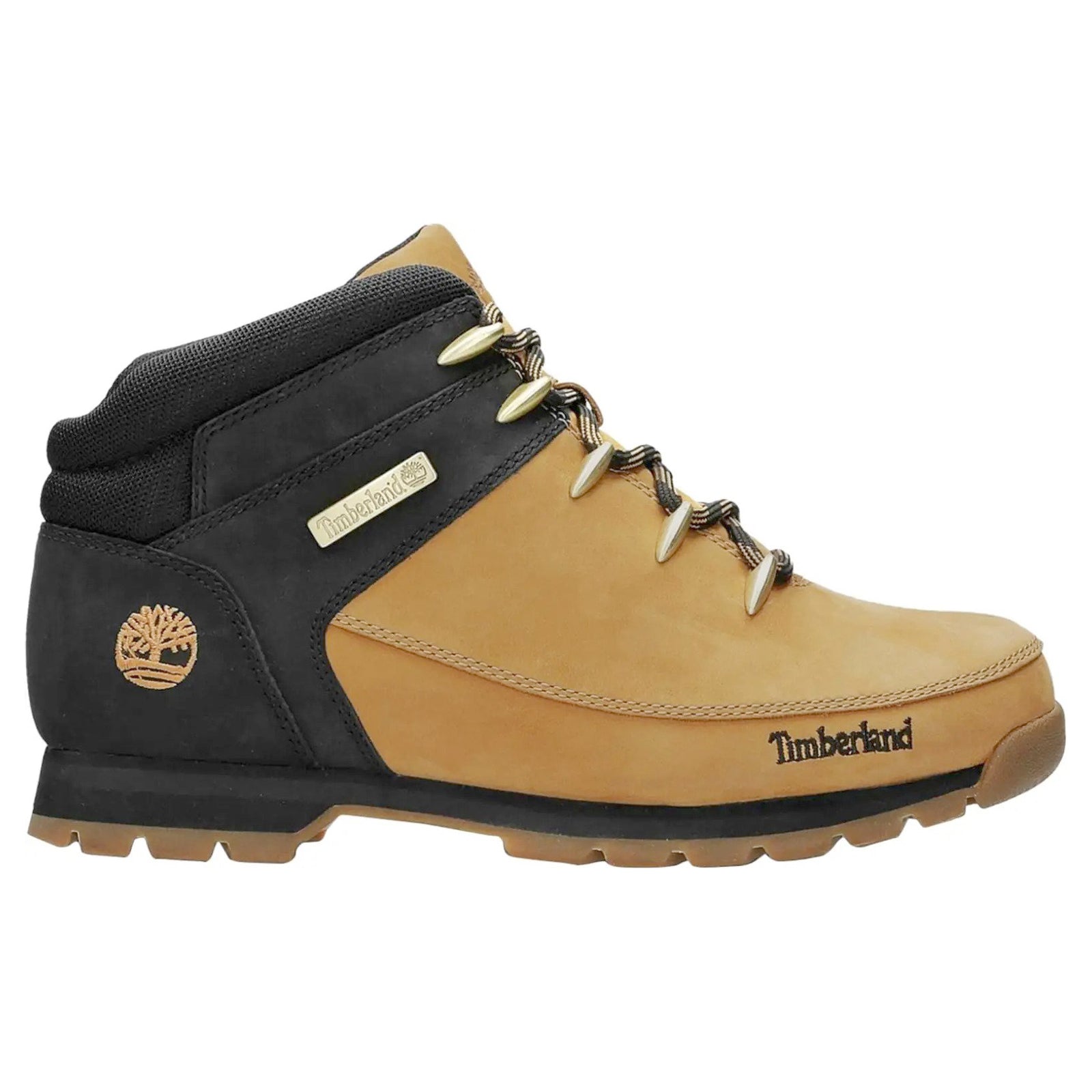 Timberland Euro Sprint Hiker Nubuck Textile Mens Boots#color_wheat black