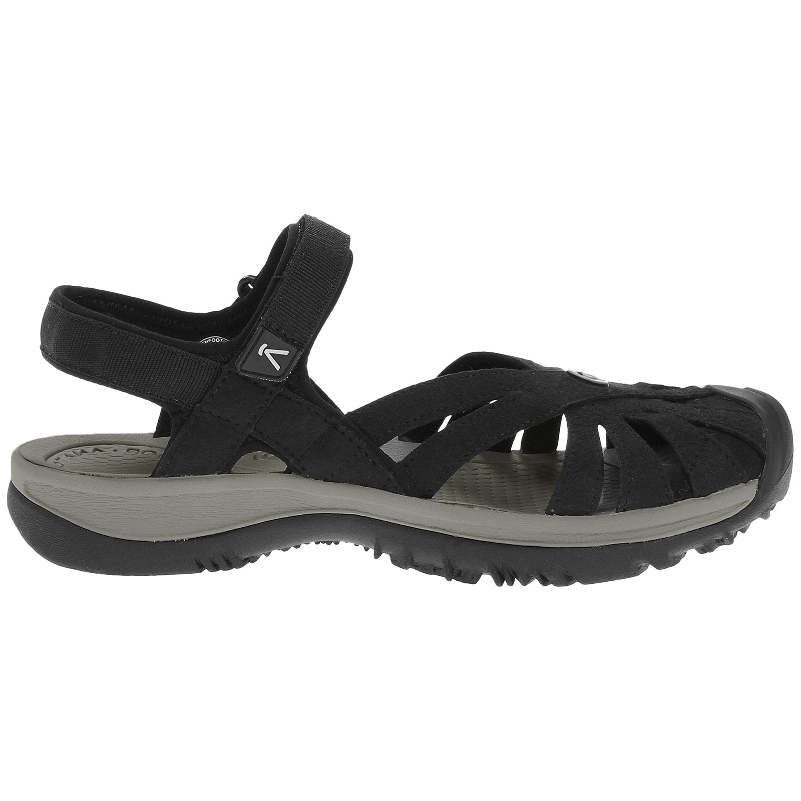 Keen Rose Textile Womens Sandals#color_black neutral grey