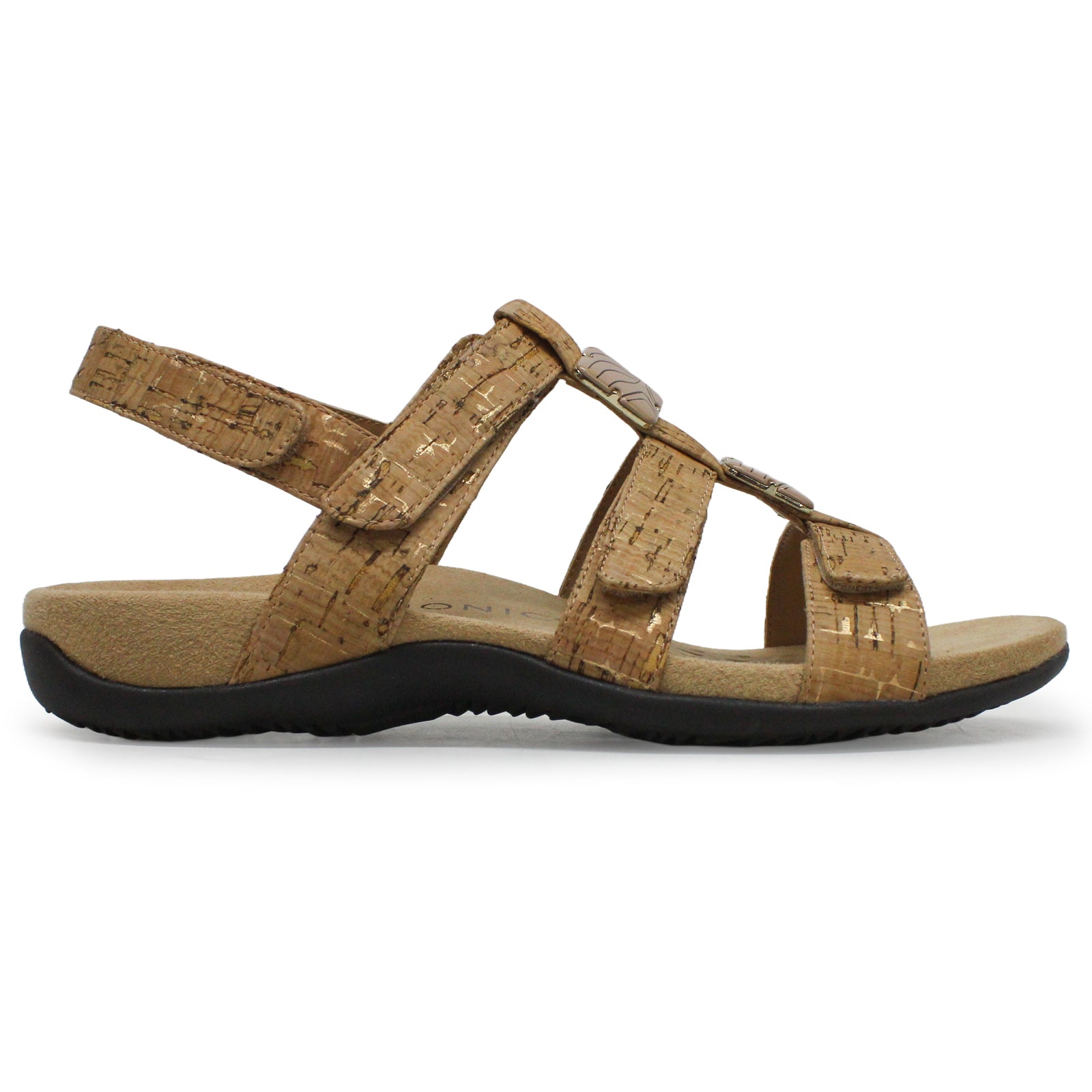 Vionic Rest Amber Synthetic Womens Sandals#color_gold cork
