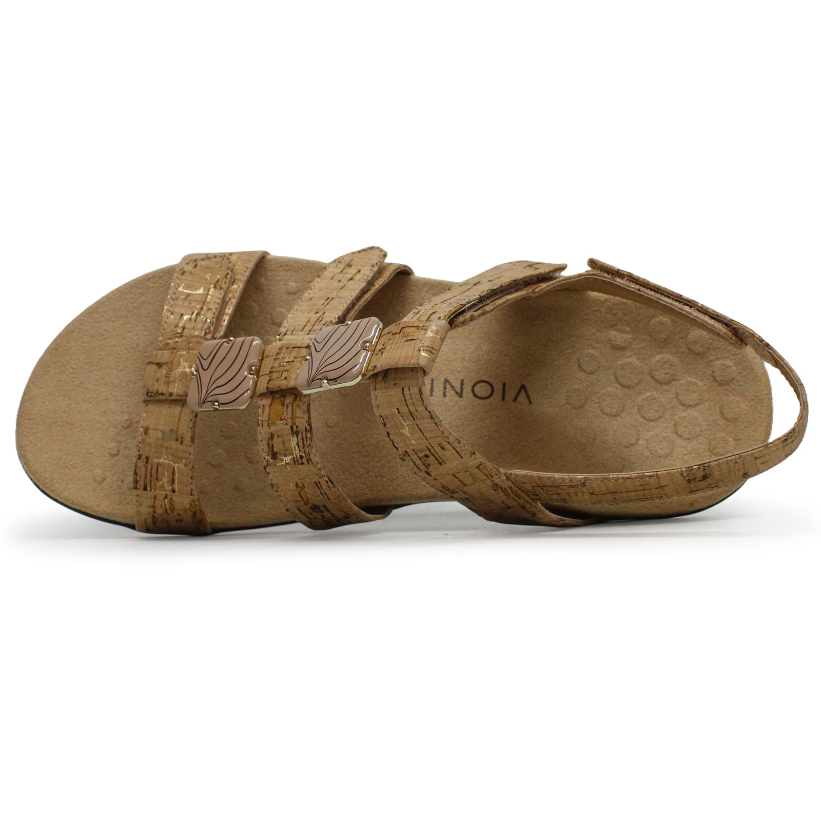 Vionic Rest Amber Synthetic Womens Sandals#color_gold cork