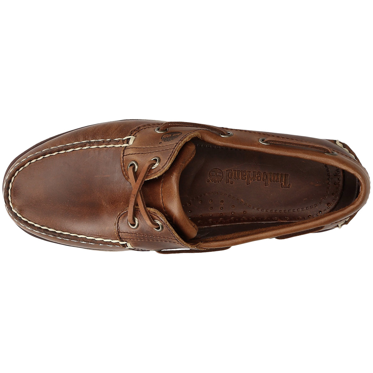 Timberland Classic Boat 2 Eye Leather Mens Shoes#color_medium brown