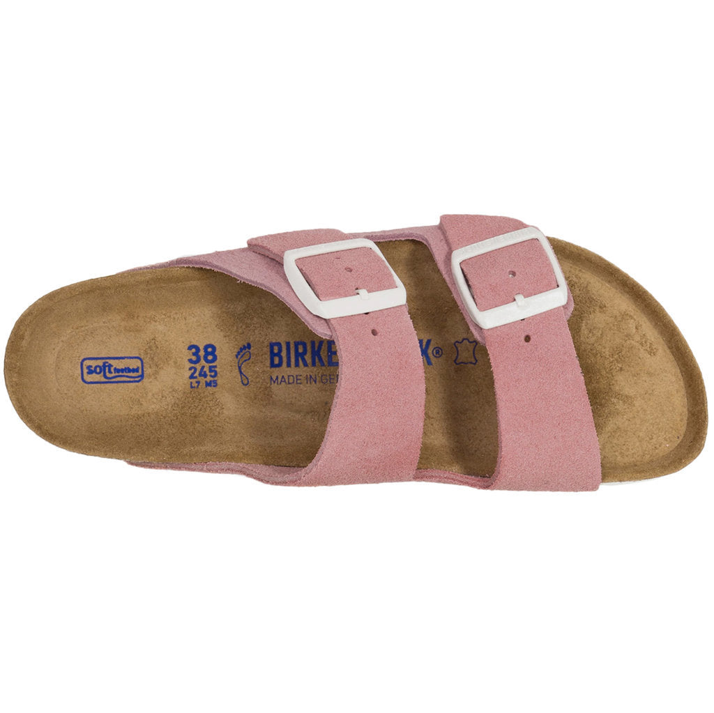 Birkenstock Arizona Soft Footbed Suede Unisex Sandals#color_rose