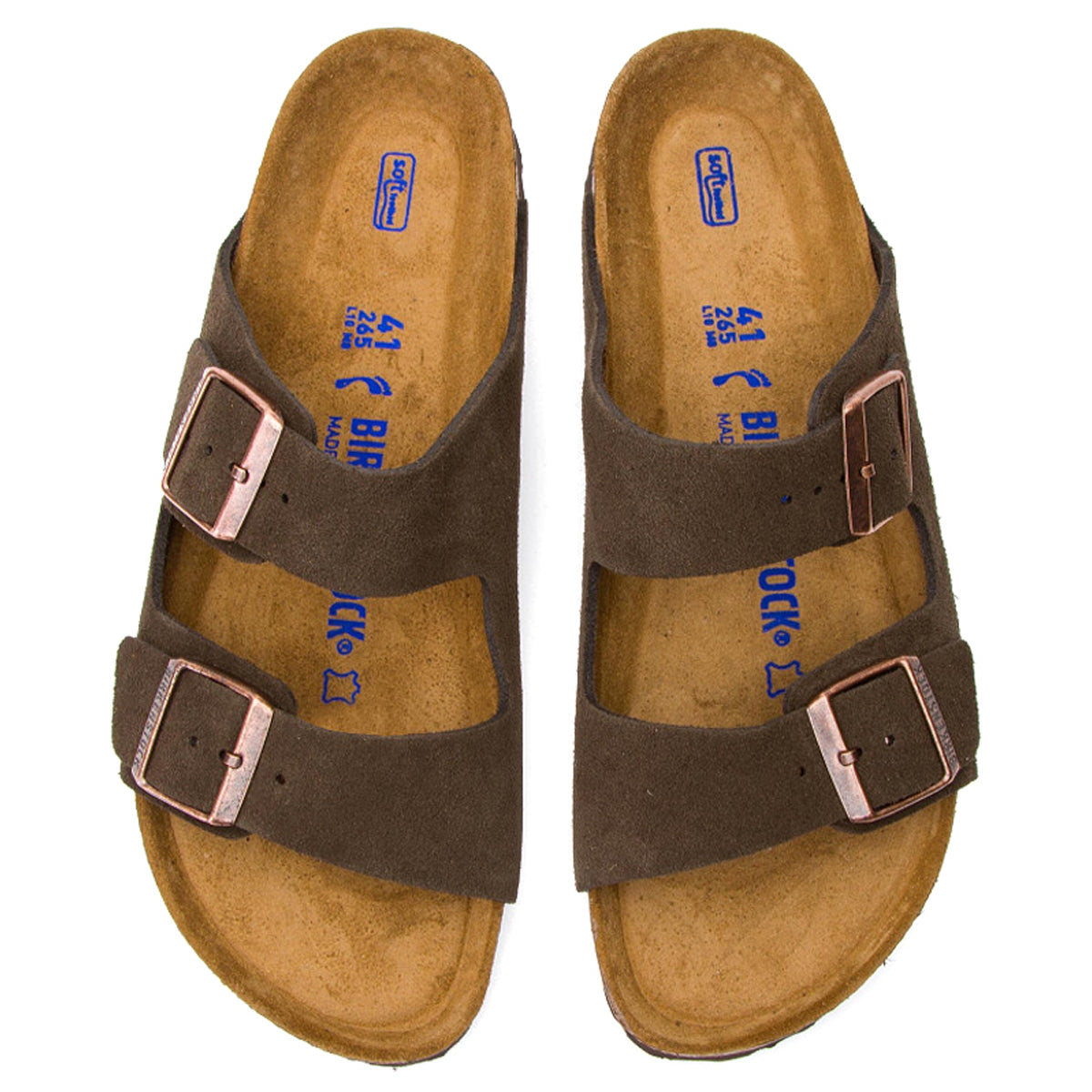 Birkenstock Arizona Soft Footbed Suede Unisex Sandals#color_mocca