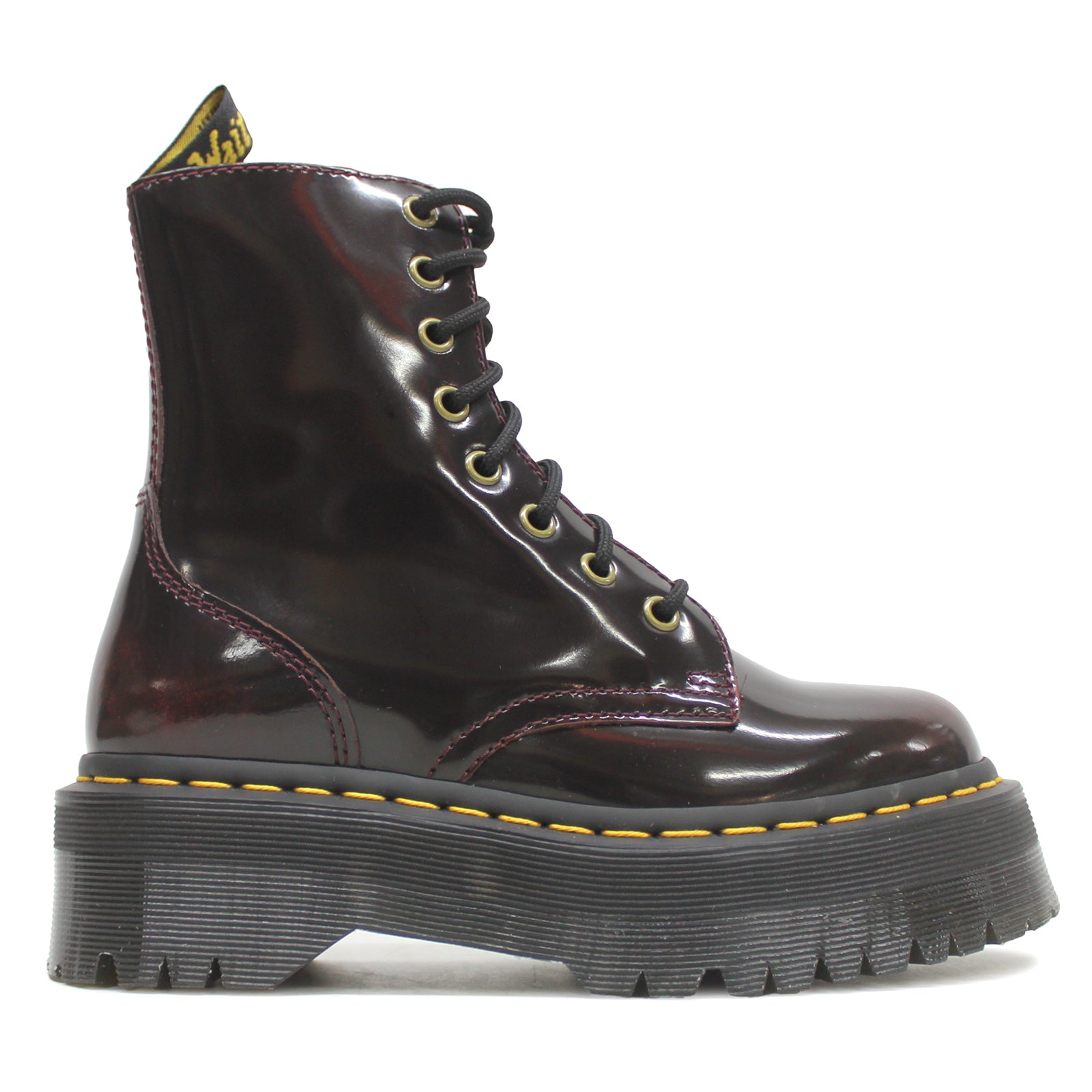 Dr.Martens Jadon Arcadia Leather Womens Boots#color_cherry red