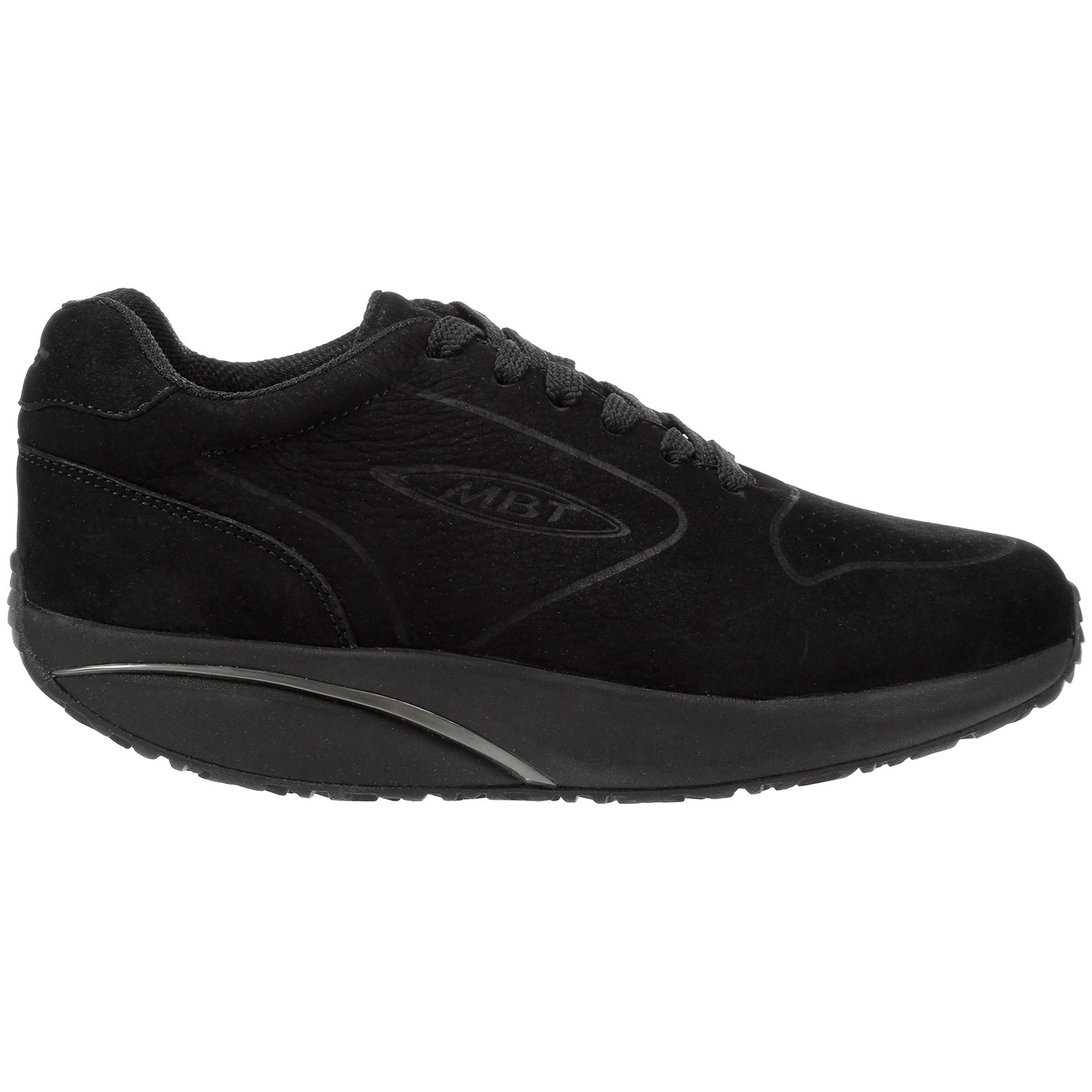 MBT 1997 702630-03U Nubuck Mens Trainers - Black - 44#color_black