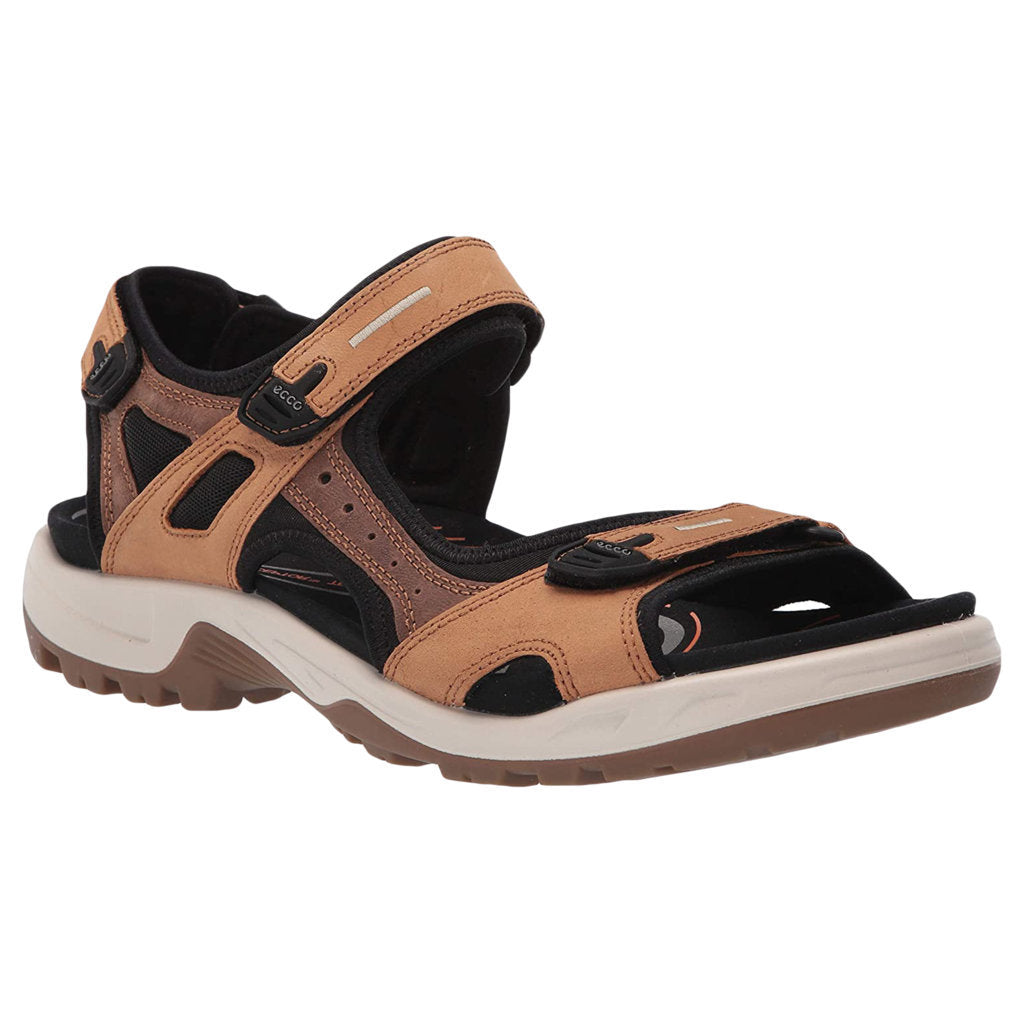 Ecco Offroad 069564 Nubuck Leather Mens Sandals#color_lion camel