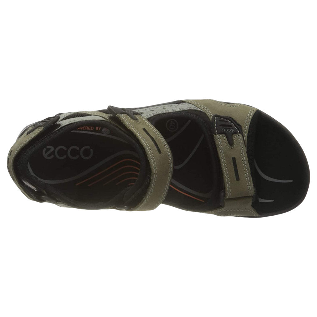 Ecco Offroad 069564 Nubuck Leather Mens Sandals#color_vetiver wild dove