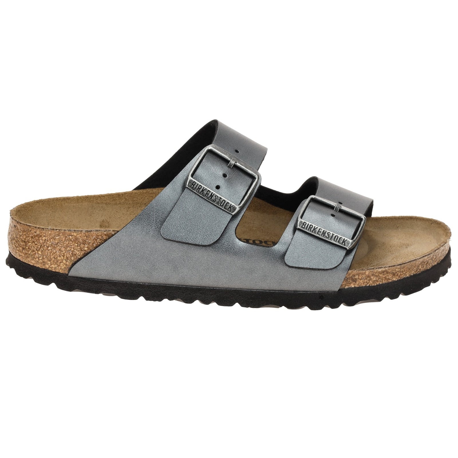 Birkenstock Arizona BS Birko-Flor Unisex Sandals#color_metallic black