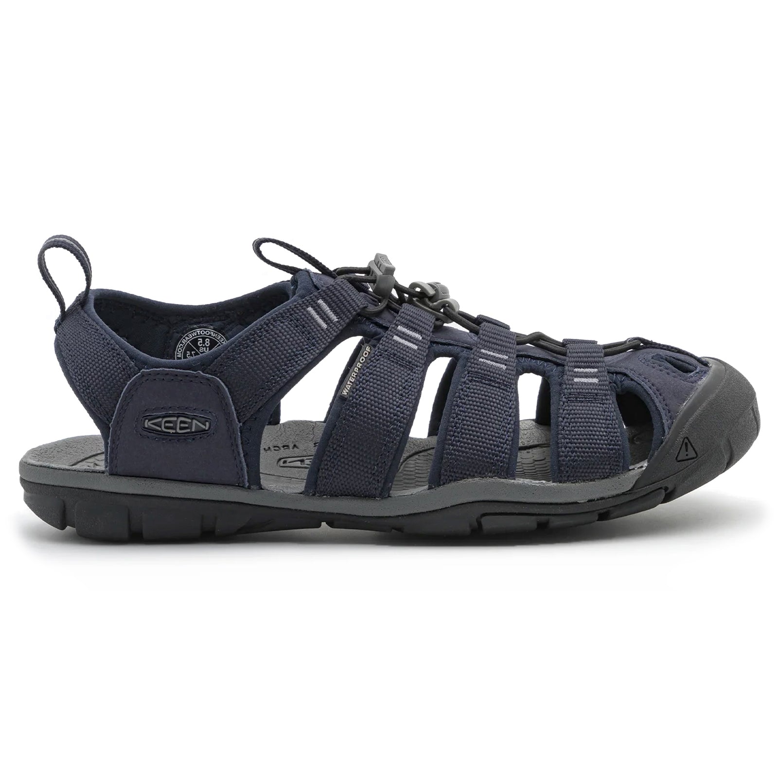 Keen Clearwater CNX Textile Synthetic Mens Sandals#color_sky captain black