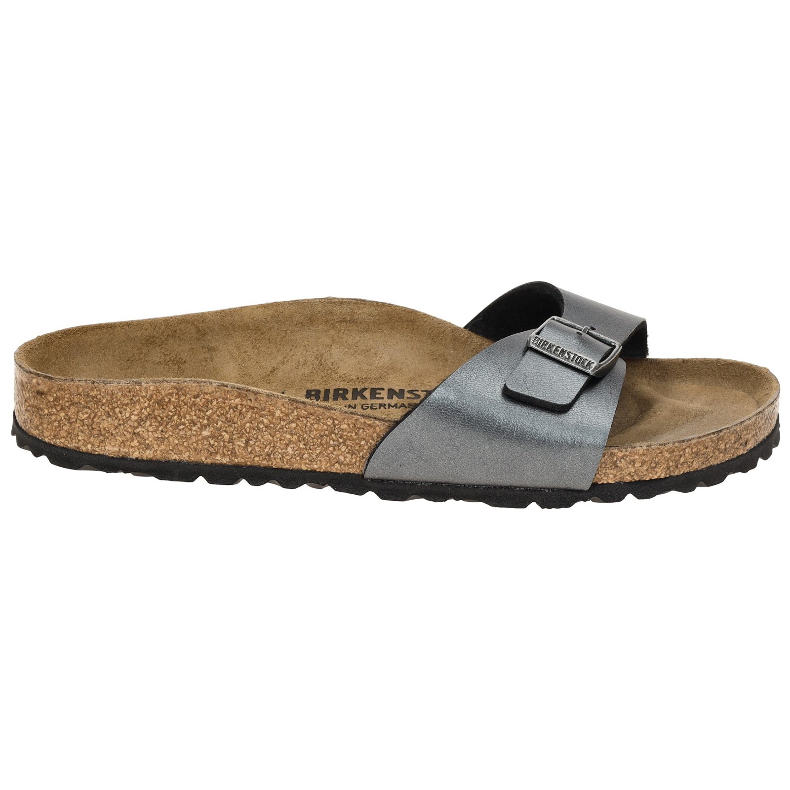 Birkenstock Madrid BS Birko-Flor Unisex Sandals#color_metallic black