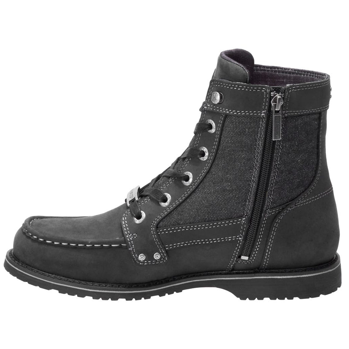 Harley Davidson Dowling Nubuck Mens Boots#color_black