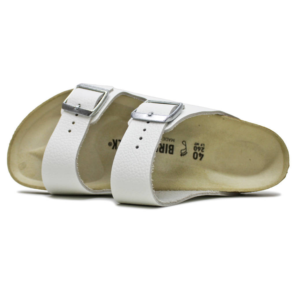 Birkenstock Arizona BS Natural Leather Unisex Sandals#color_white