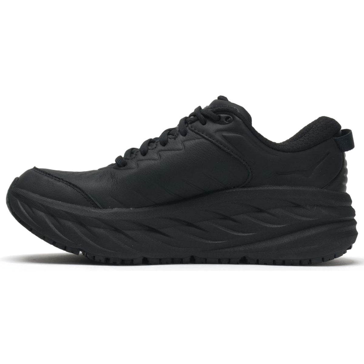 Hoka Bondi SR Leather Womens Trainers#color_black
