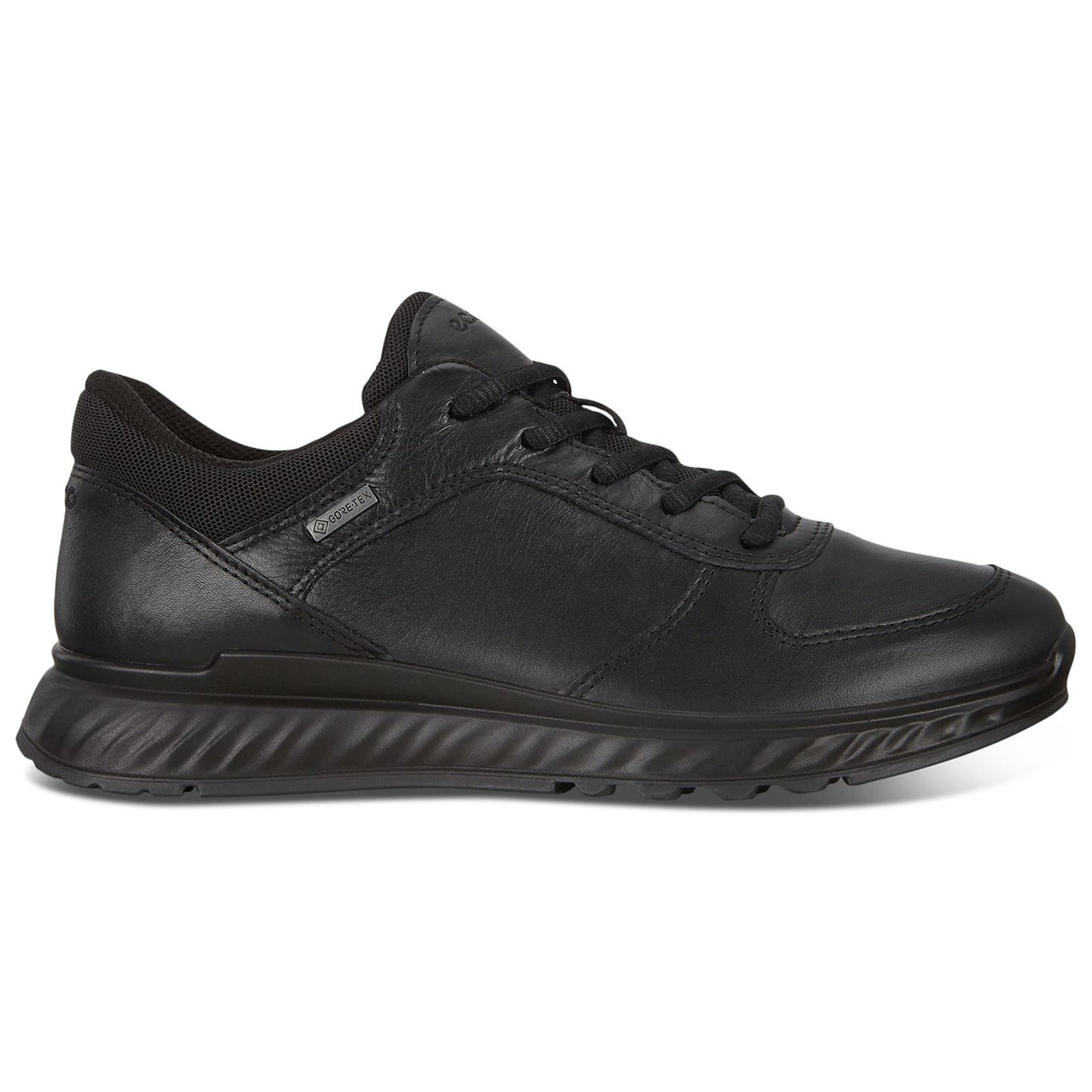 Ecco Exostride Leather Womens Trainers#color_black