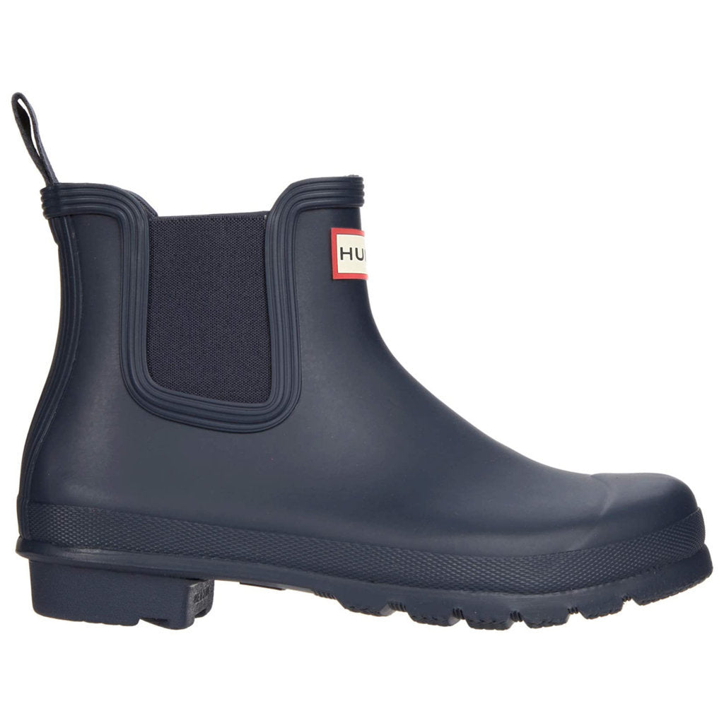 Hunter Original Chelsea Rubber Womens Boots#color_navy