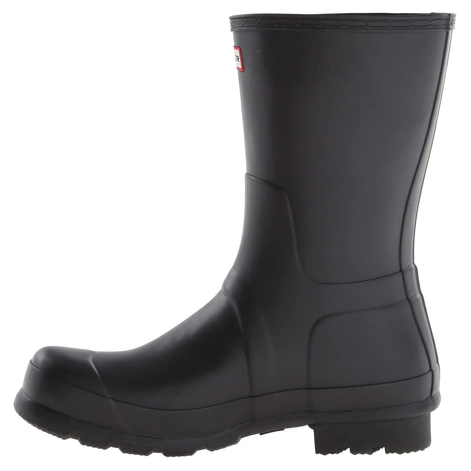 Hunter Original Short Rubber Mens Boots#color_black