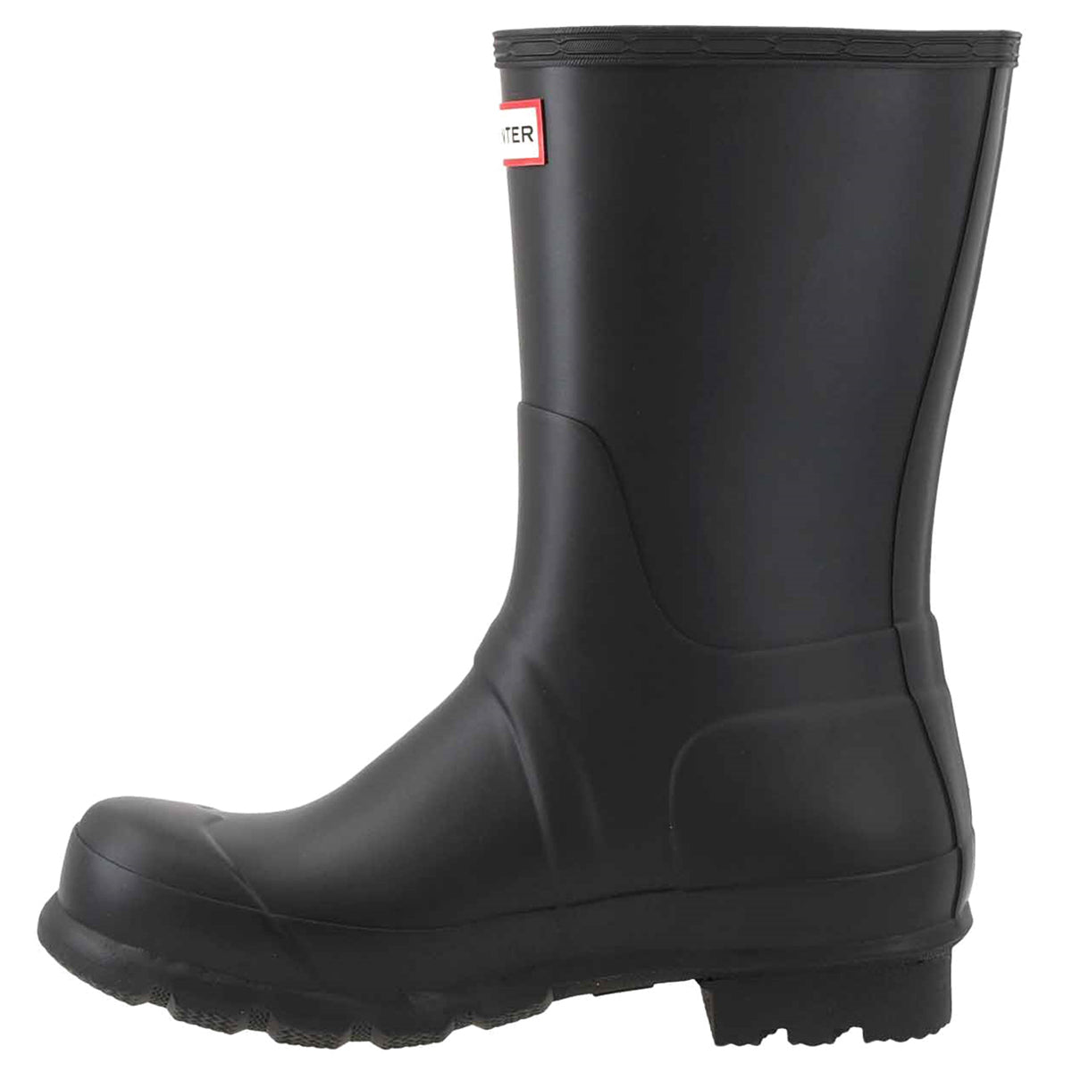 Hunter Original Side Adjustable Short Rubber Mens Boots#color_black