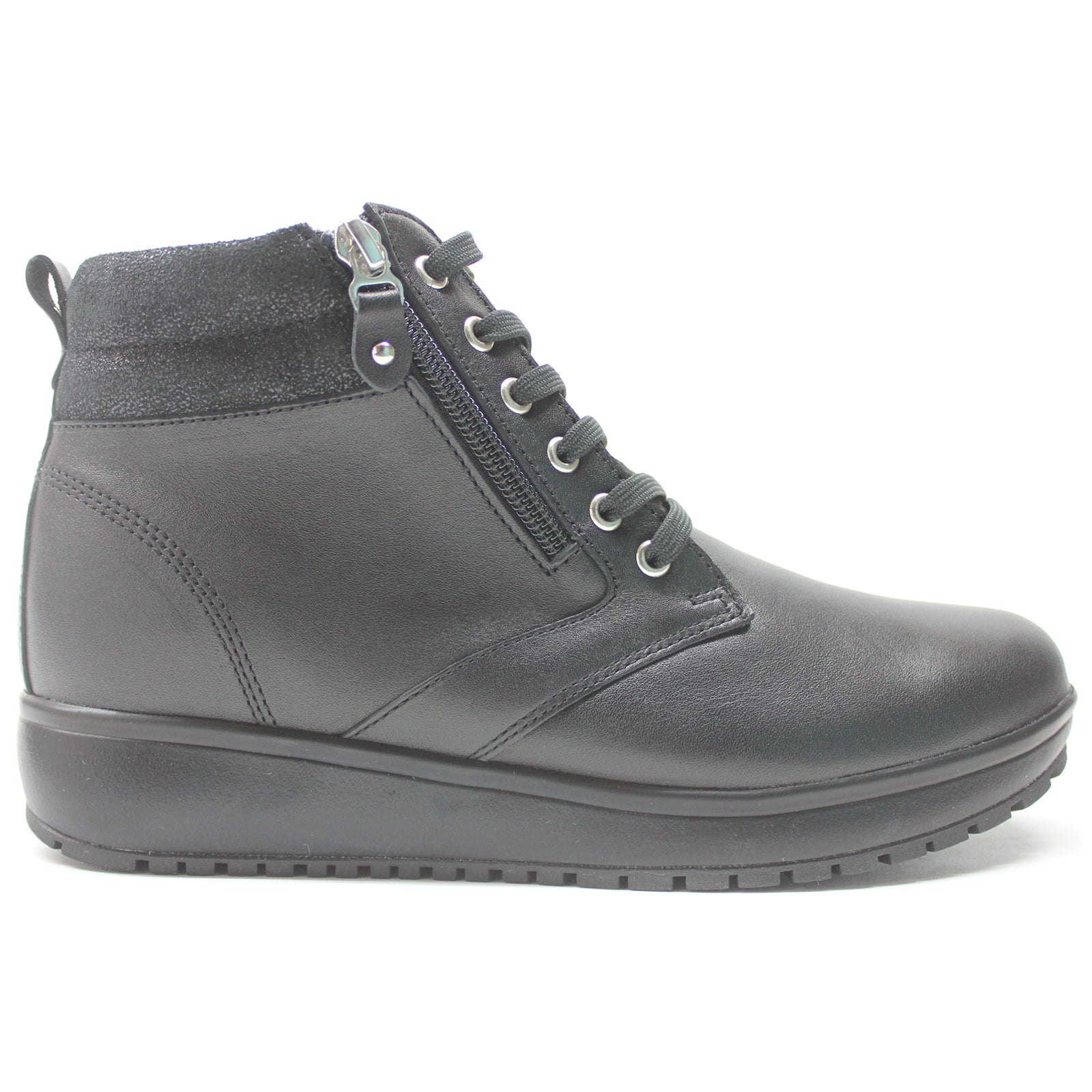 Joya Wilma II Leather Womens Boots#color_black