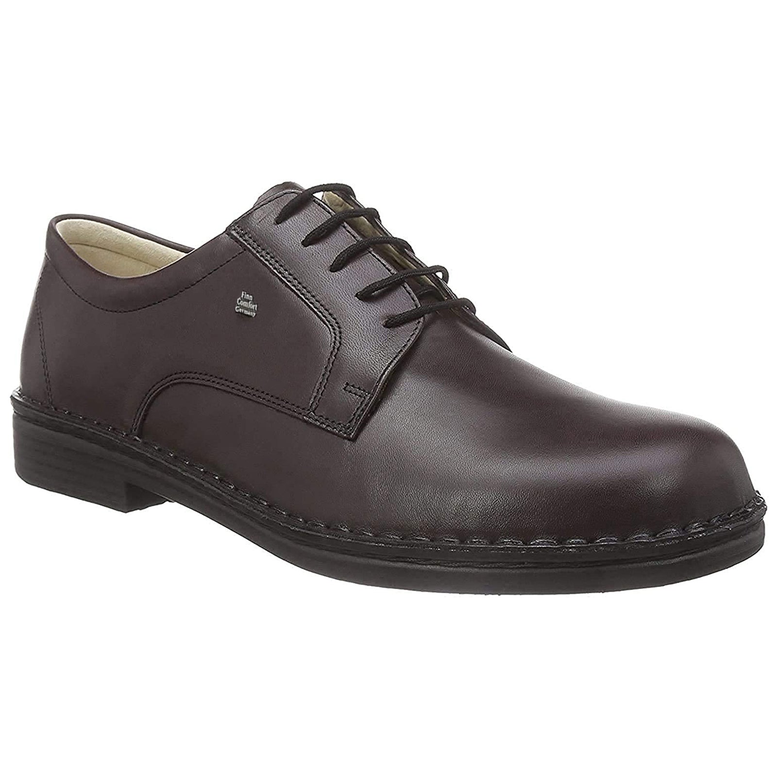 Finn Comfort Milano Leather Mens Shoes#color_chianti