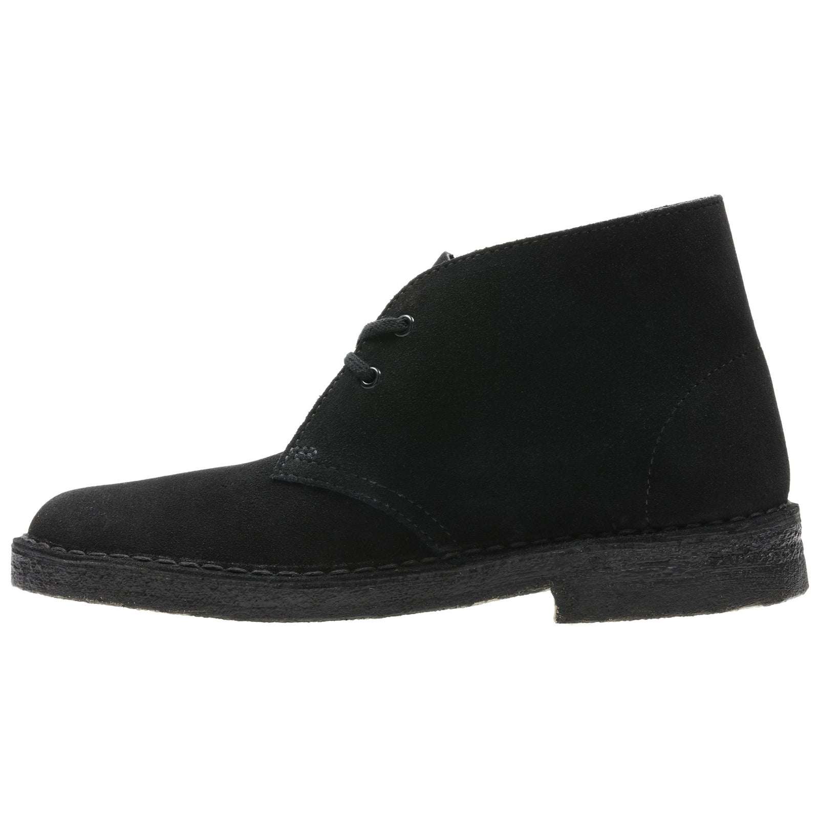 Clarks Originals Desert Boot Suede Womens Boots#color_black