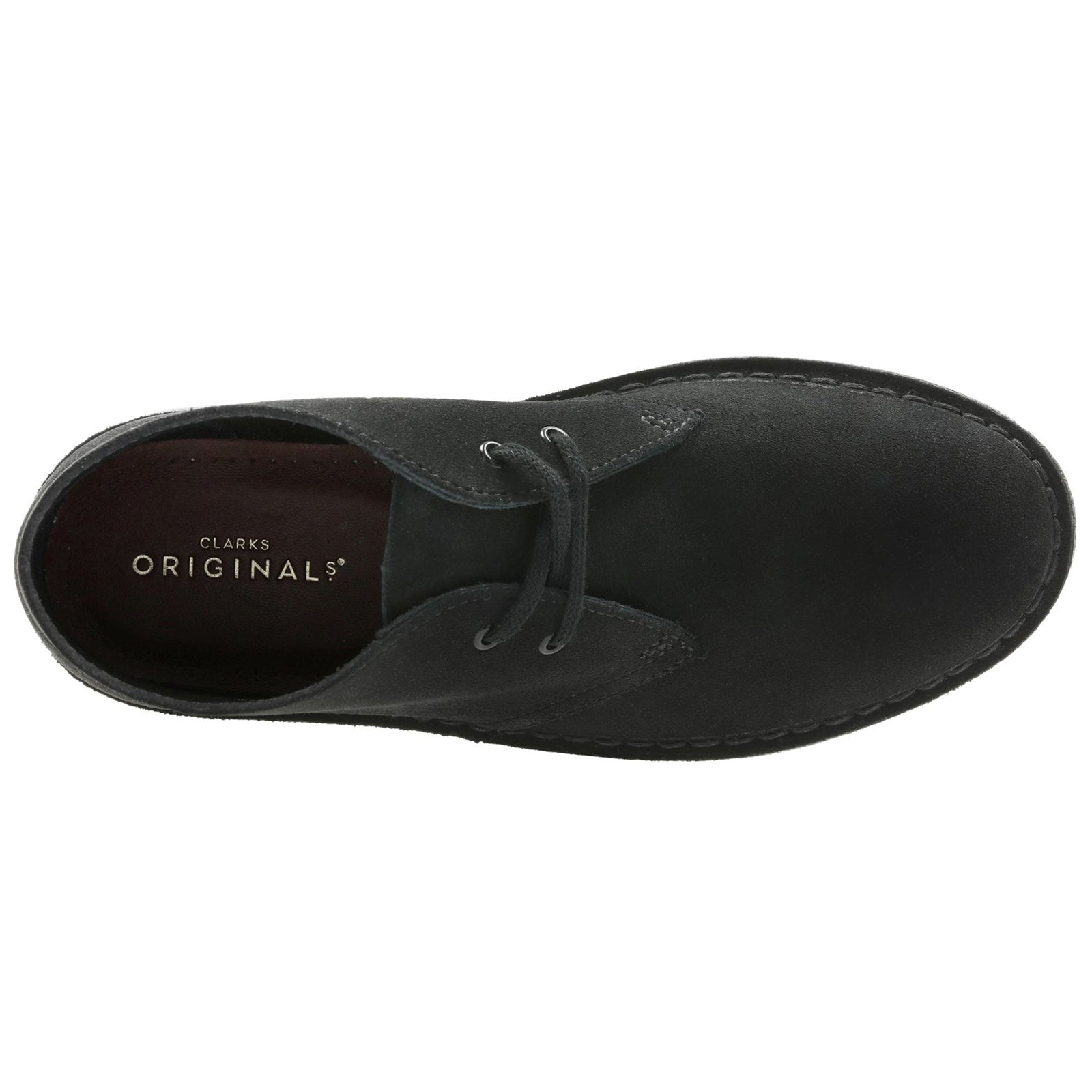 Clarks Originals Desert Boot Suede Womens Boots#color_black