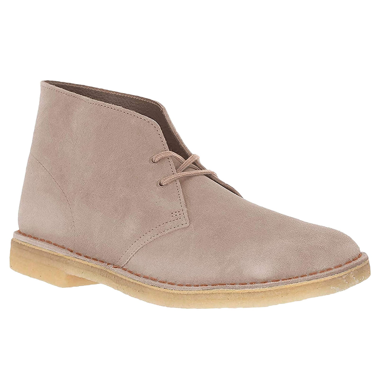 Clarks Originals Desert Boot Suede Womens Boots#color_sand