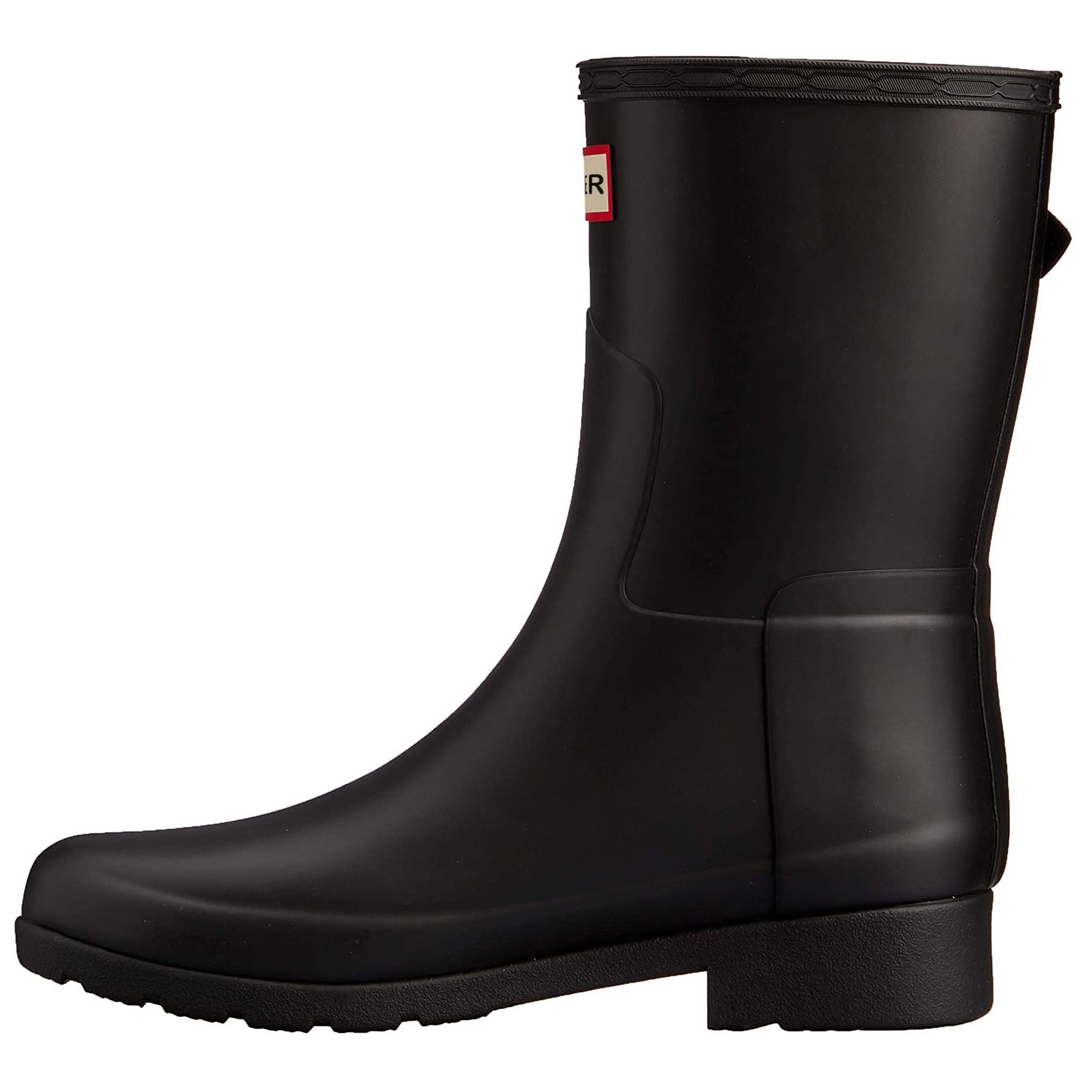 Hunter Original Refined Short Rubber Womens Boots#color_black