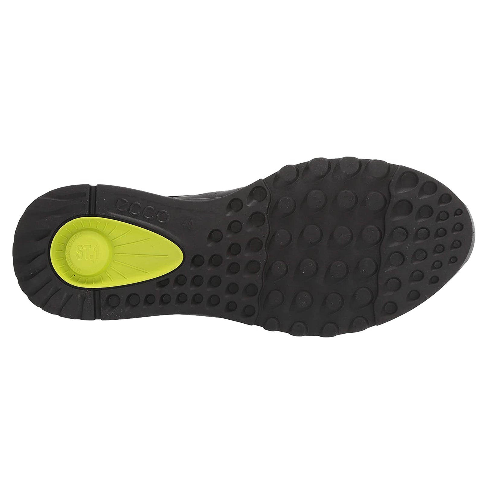 Ecco Exostride 835313 Leather Womens Trainers#color_black